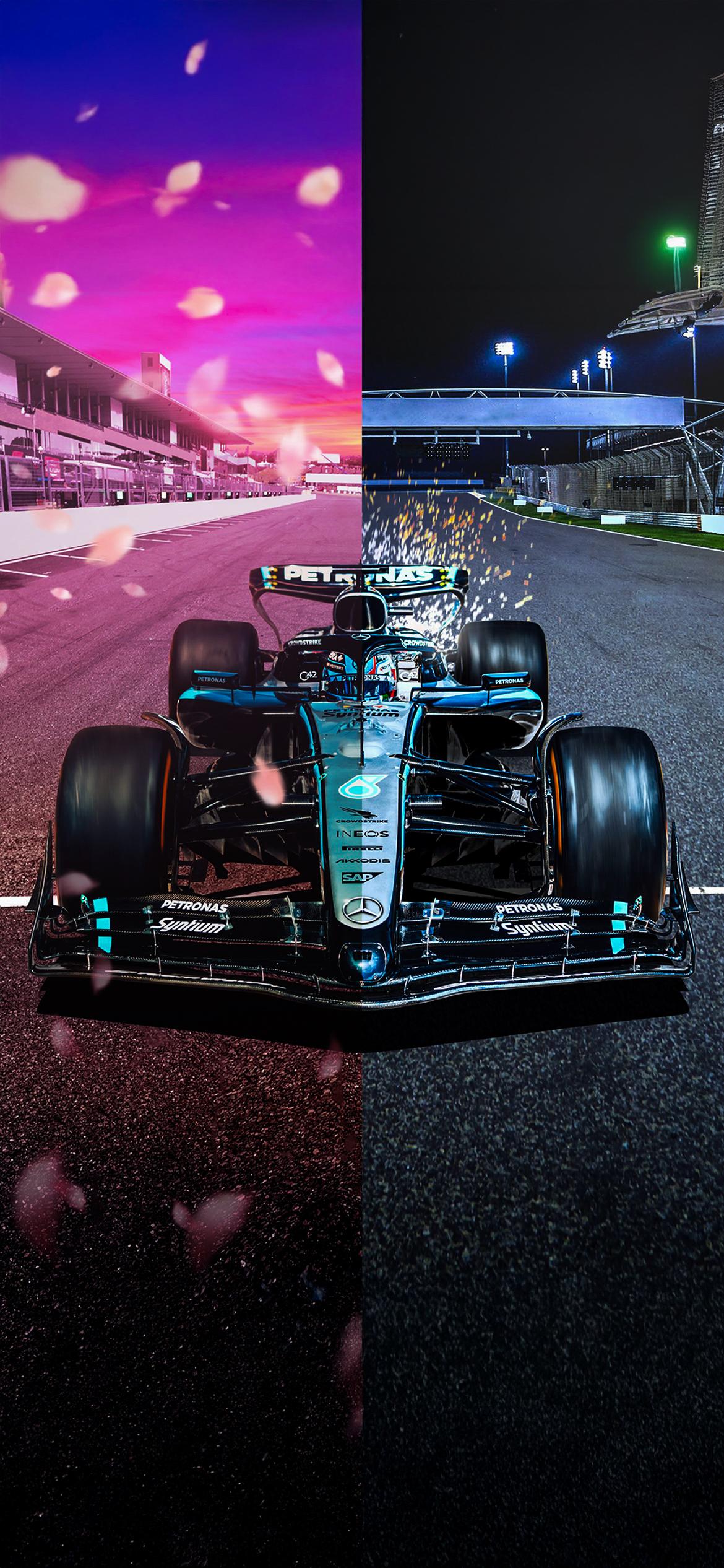 1170x2532 George Russell & Kimi Antonelli