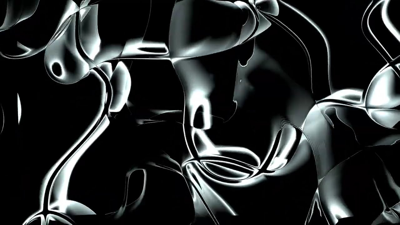 1280x720 Chrome Cybersigilism. TouchDesigner Visual