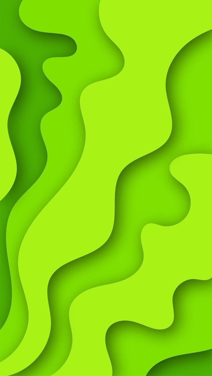 740x1312 Green wavy background Image