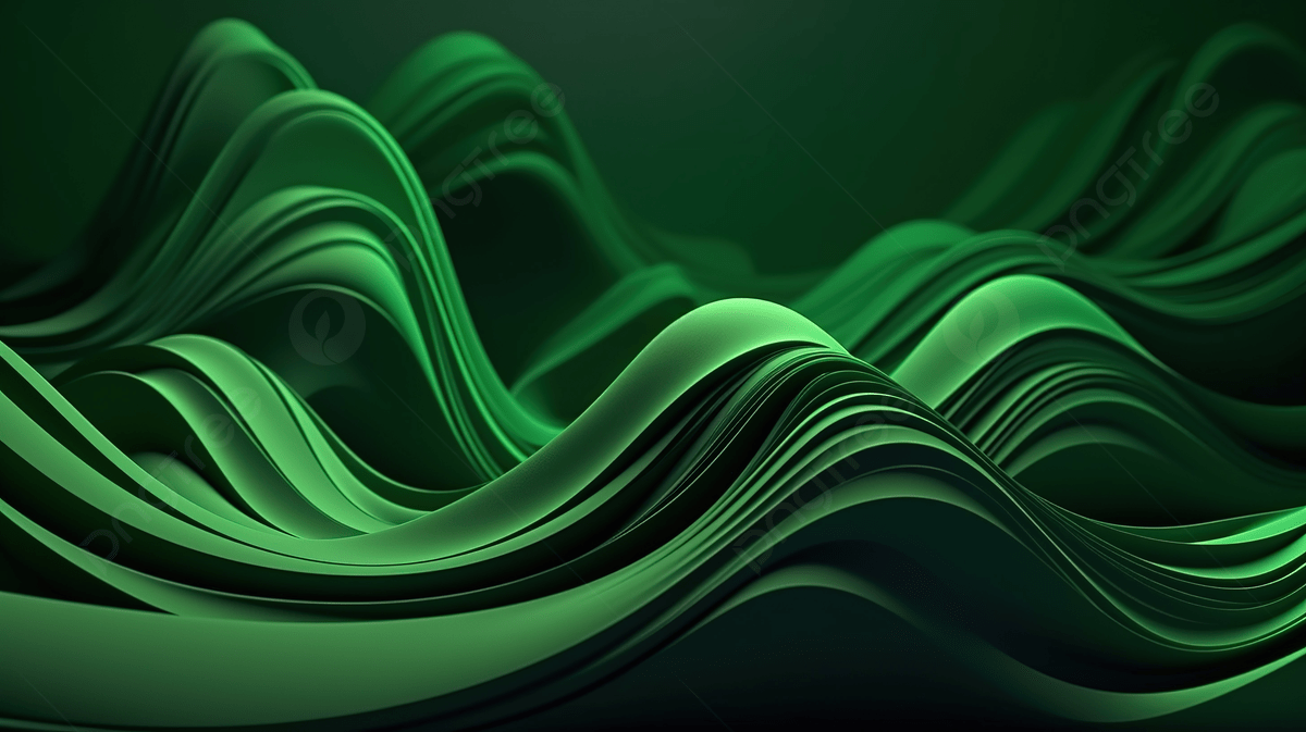 1200x673 Green Waved Background For Video And Desktop, 3D Render Abstract Green Wavy Form On A Green Background Creative 3D Object Wallpaper, HD Photography Photo, Smooth Background Image And Wallpaper for Free Download
