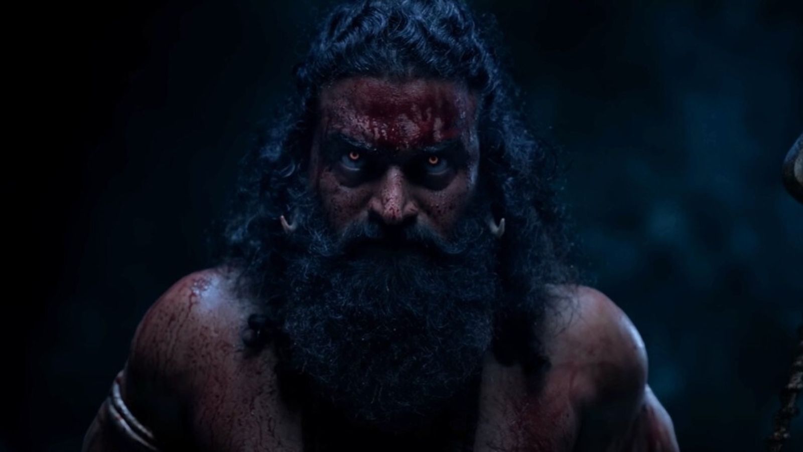 1600x900 Kantara Chapter 1 first look teaser: Rishab Shetty holds trident in bloody new look. Watch