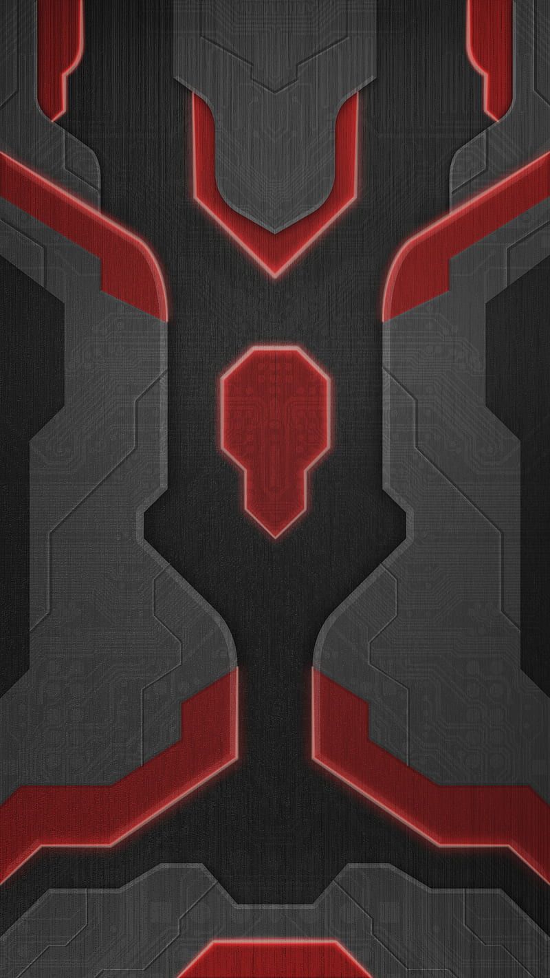800x1422 Tech GP- armor, gaming, gaming, metal, modern, red, tech, technology, HD phone wallpaper