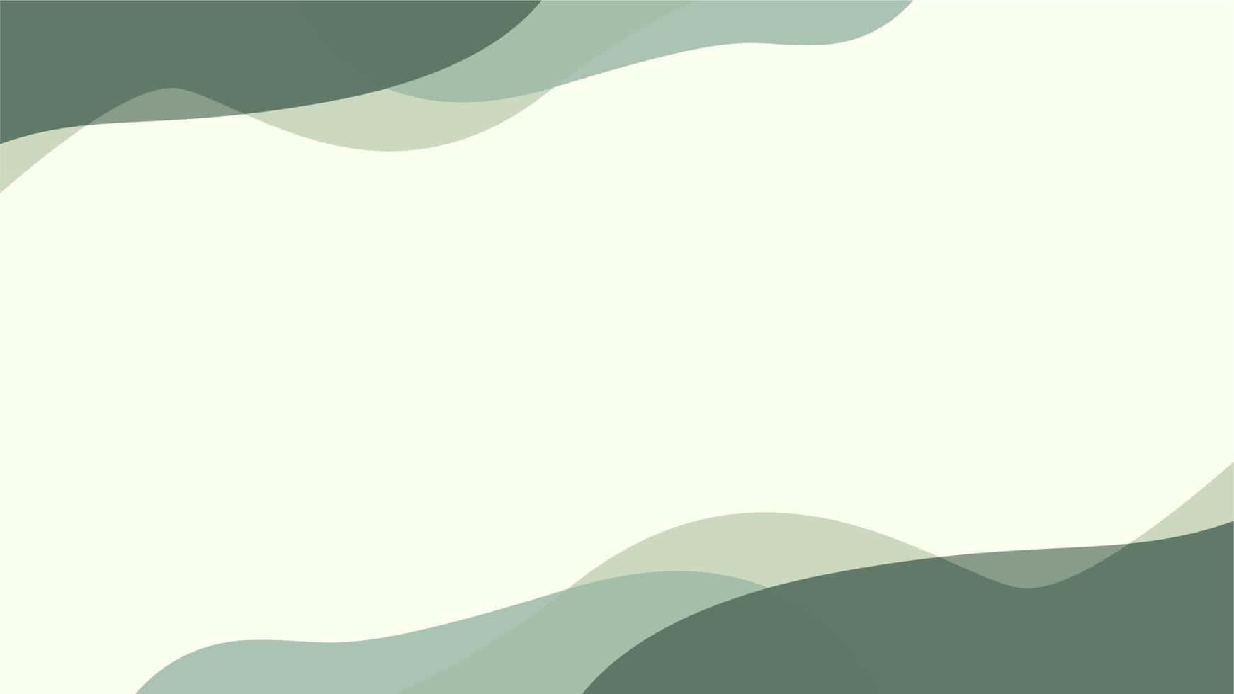 1742x980 Download Cute Sage Green Wavy Shape On The Top And Bottom Wallpaper