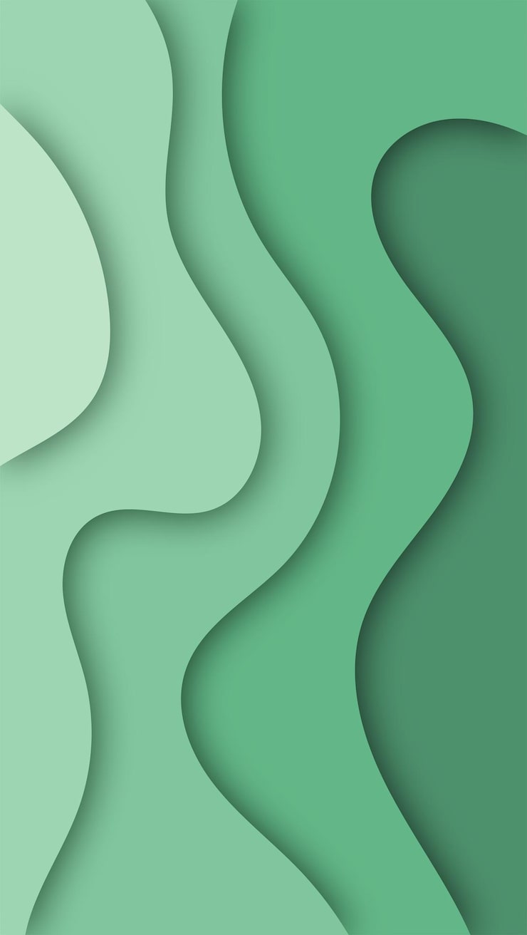 740x1312 Wavy green background Image