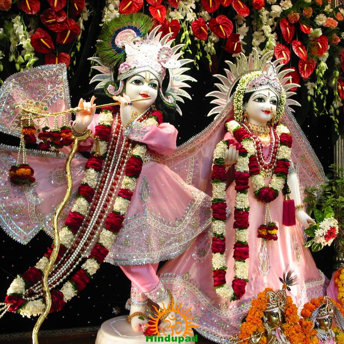 1200x1200 gorgeous lord radha krishna HD Wallpaper