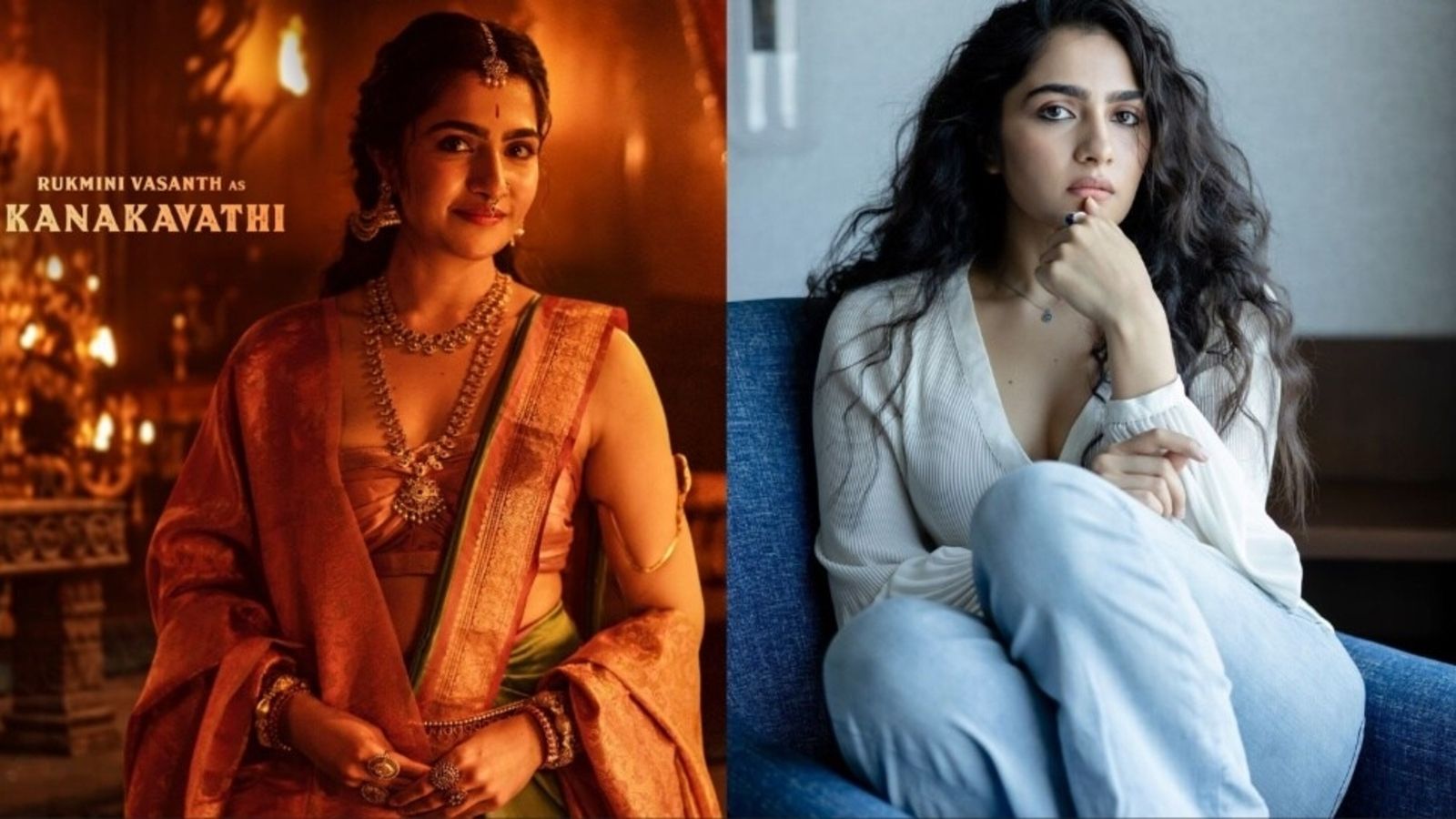 1600x900 Kantara Chapter 1: Rukmini Vasanth joins Rishab Shetty's film, looks stunning as Kanakavathi in new poster. See here