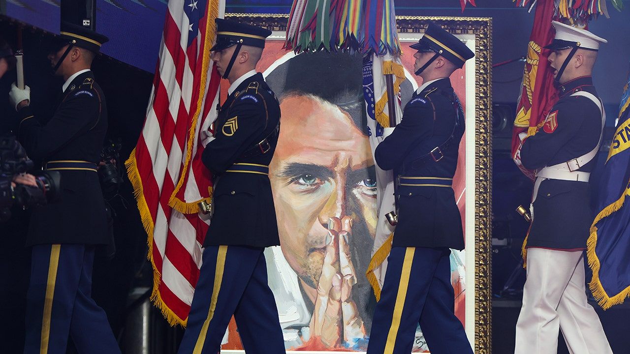 1280x720 Photos from Charlie Kirk memorial service at Arizona's State Farm Stadium