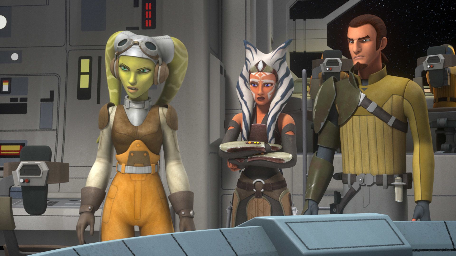1920x1080 Wallpaper Ahsoka Tano, Star wars: Rebels, Ahsoka Tano, Kanan Jarrus, Star Wars: Rebels, Hera Syndulla, Gera, Singula, Animated series for mobile and desktop, section фильмы, resolution 1920x1080