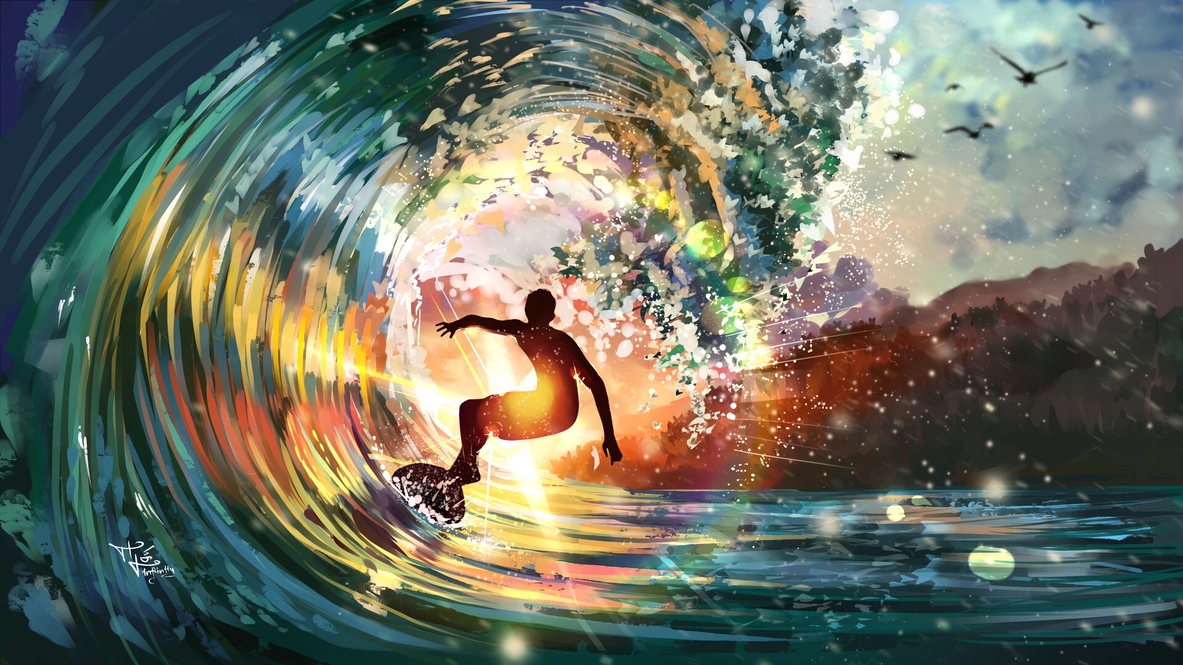 3840x2160 Wallpaper Eizin Suzuki, Jca Annual Art, Painting, Work of Art, Background Free Image
