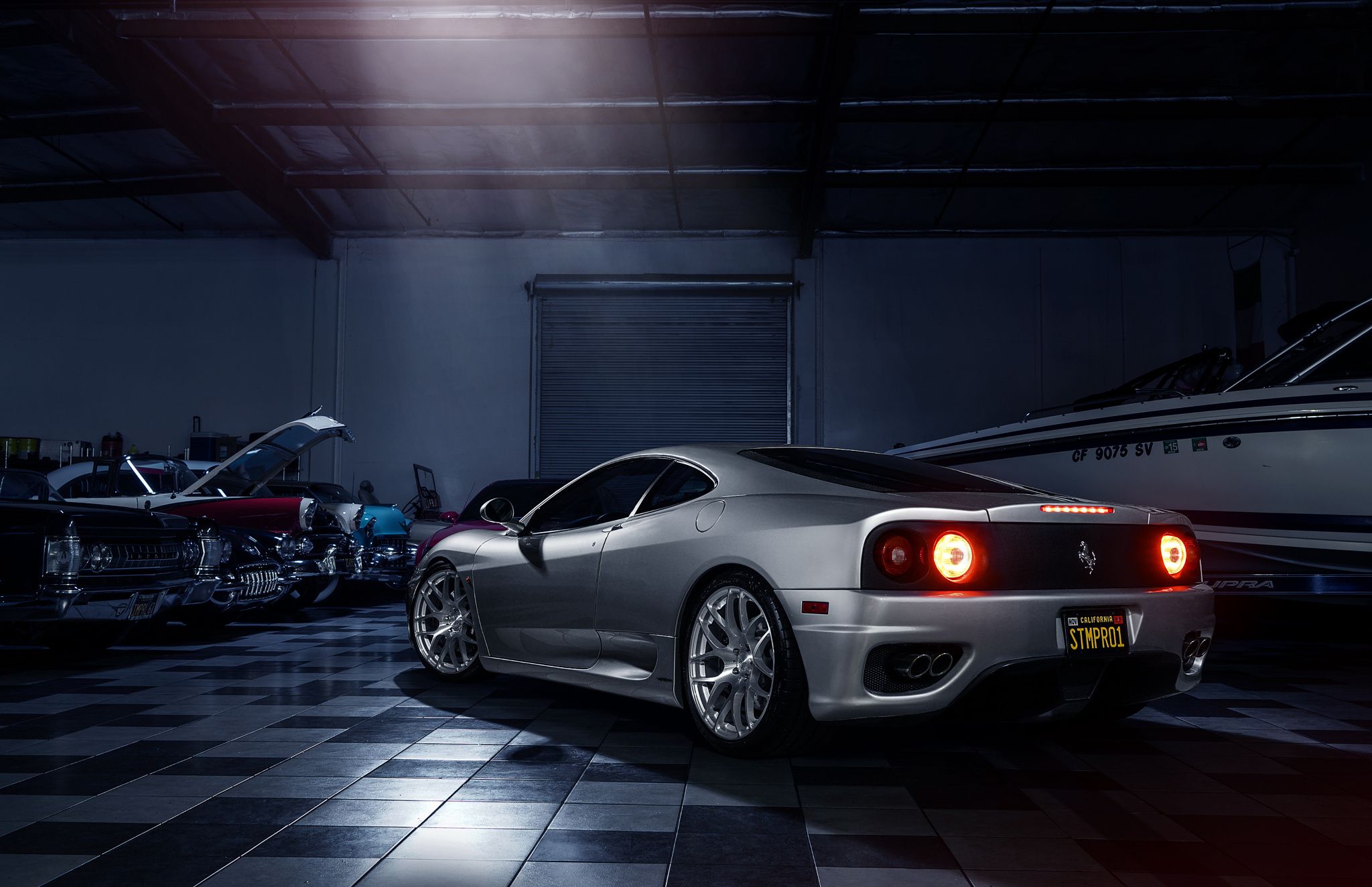 2048x1324 Wallpaper Ferrari, Modena, Supercar, Silver, Wheels, Before, Rear for mobile and desktop, section ferrari, resolution 2048x1324