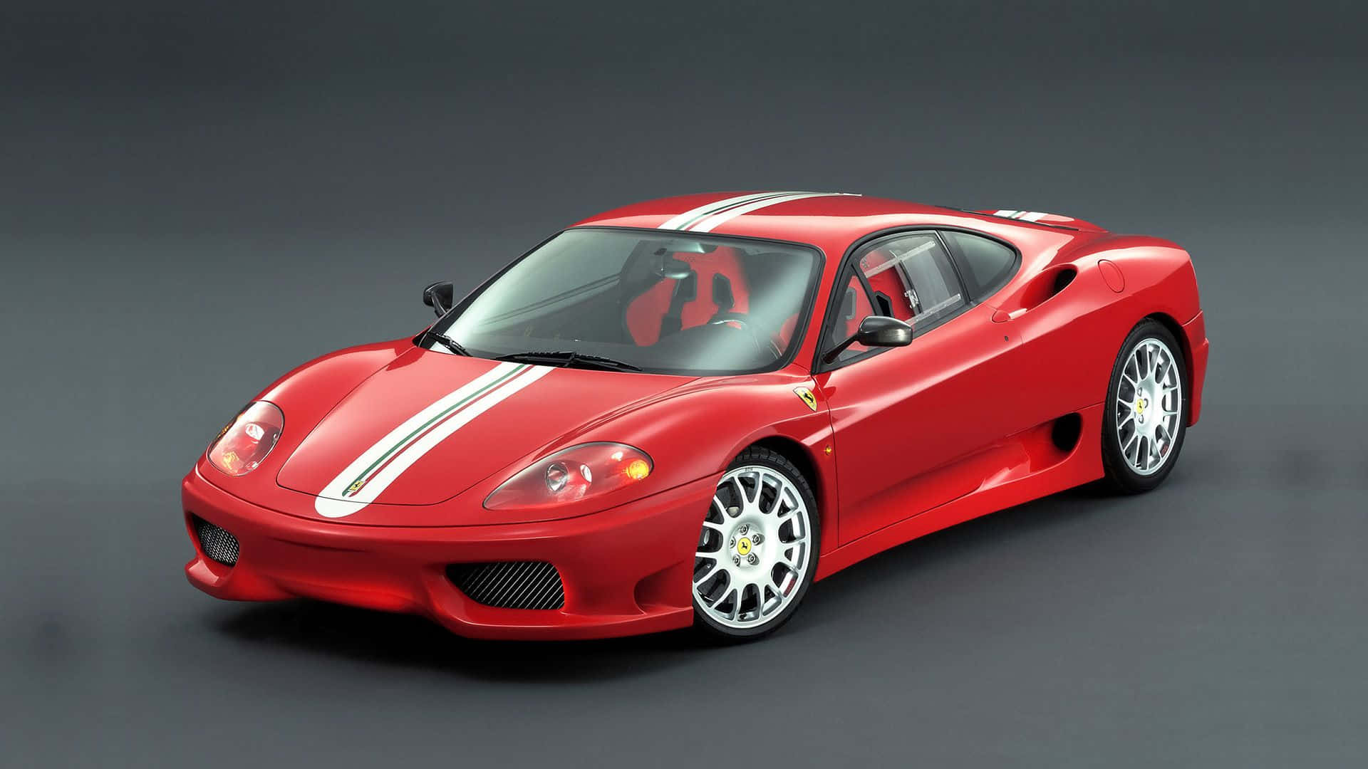 1920x1080 Download Stunning Red Ferrari 360 Modena in Motion Wallpaper