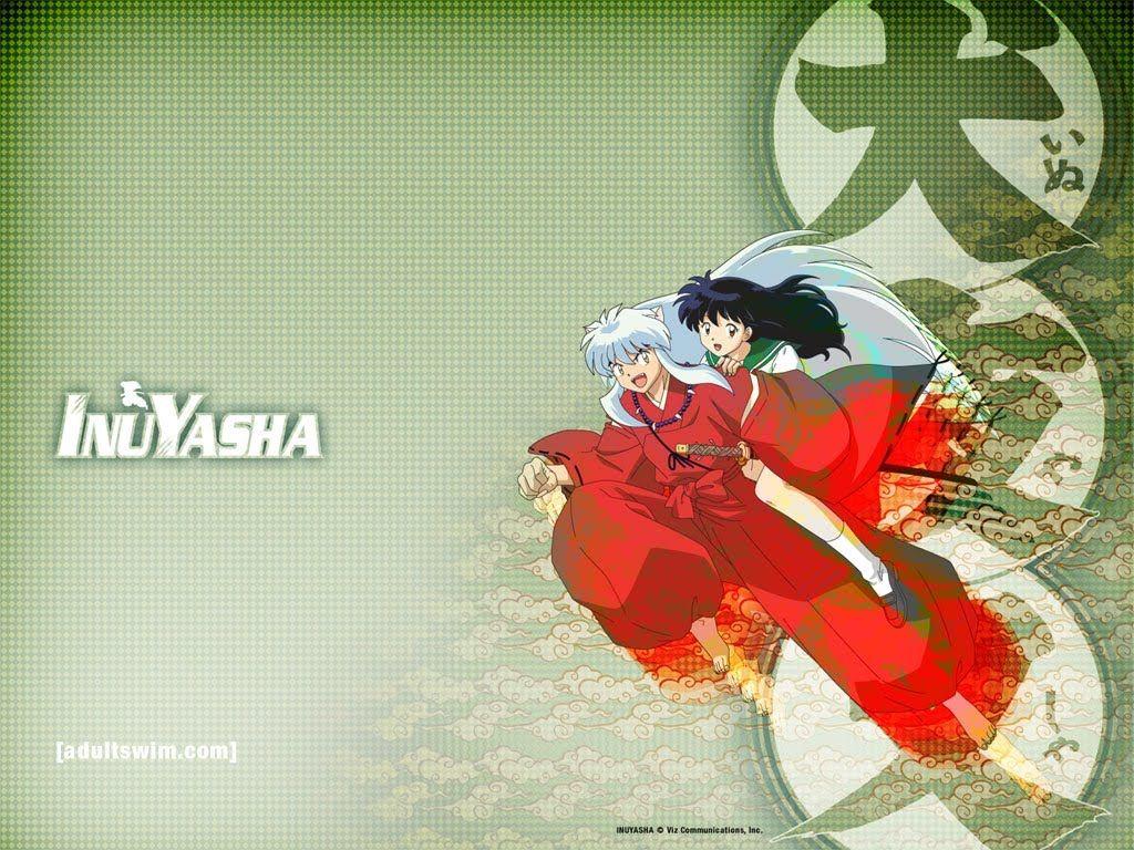 1024x768 Spongebob Wallpaper: Inuyasha and Kagome Wallpaper