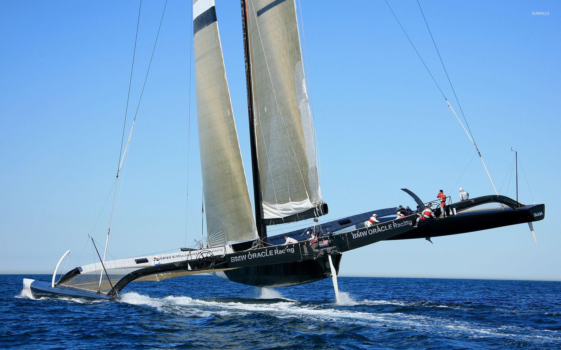 1920x1200 BMW Oracle racing wallpaper. yachts and speed boats and sails