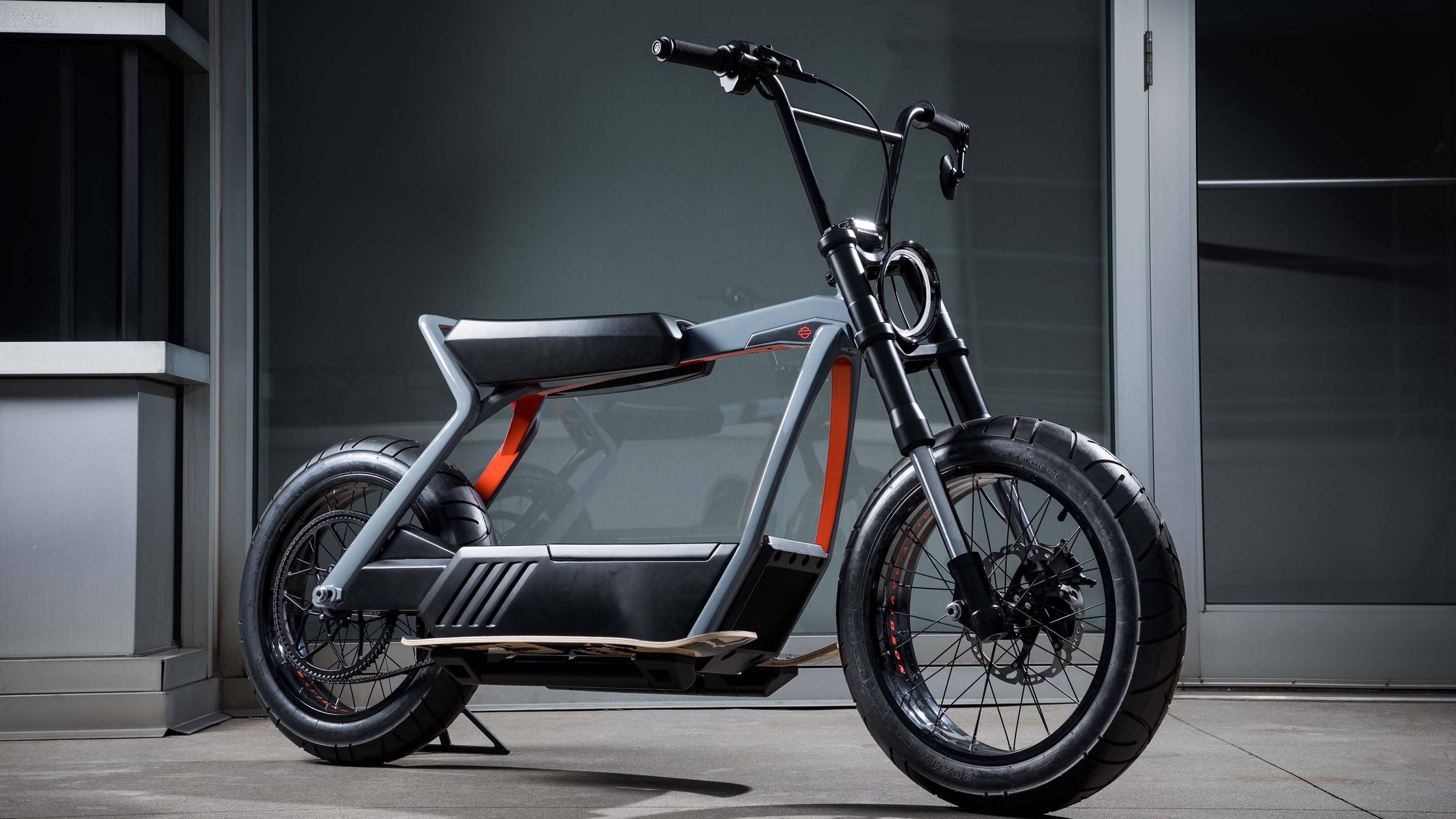 3840x2160 Harley Davidson Electric Scooter Concept 4K Wallpaper
