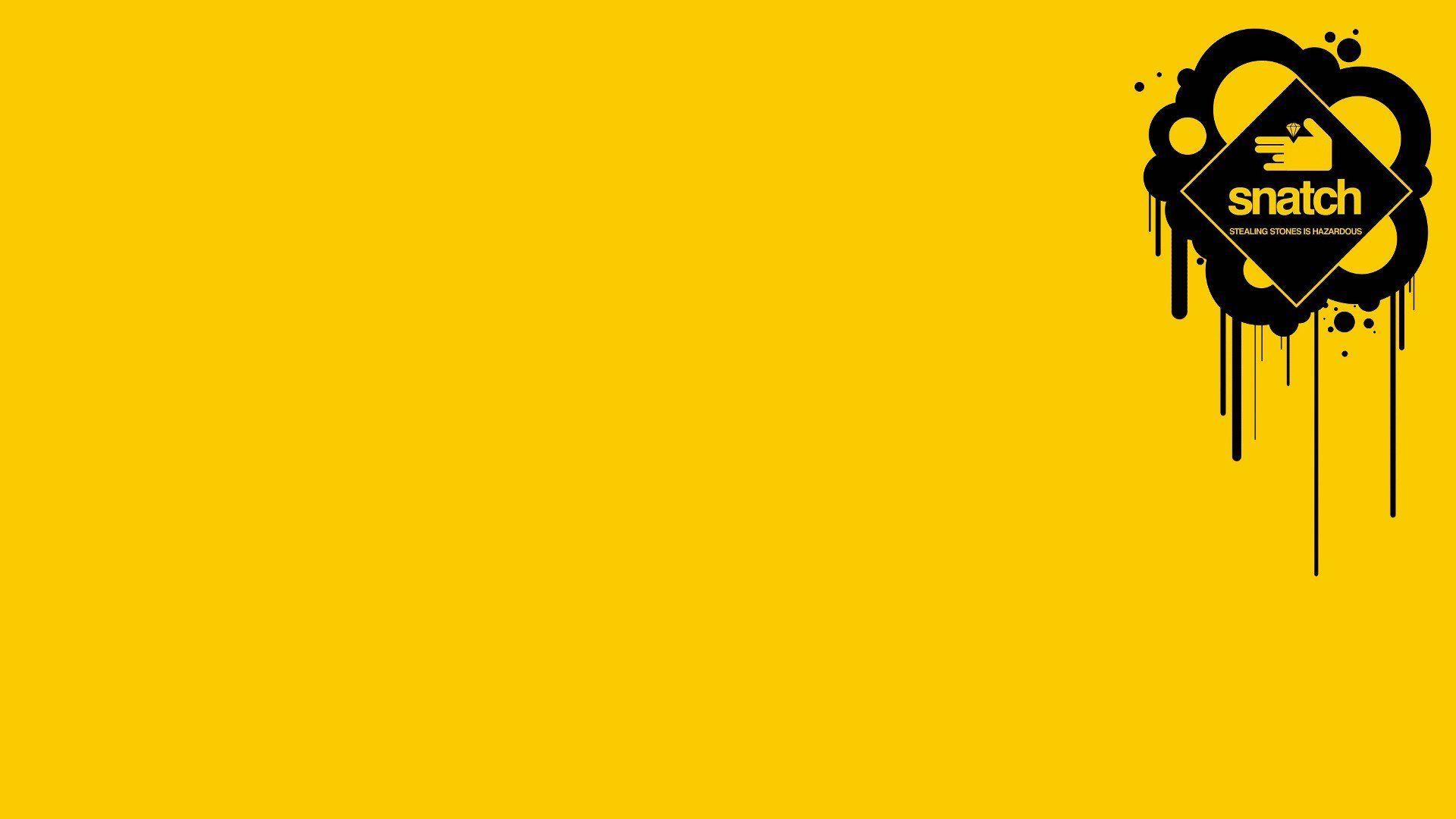 1920x1080 minimalism, Yellow background, Typography Wallpaper HD / Desktop