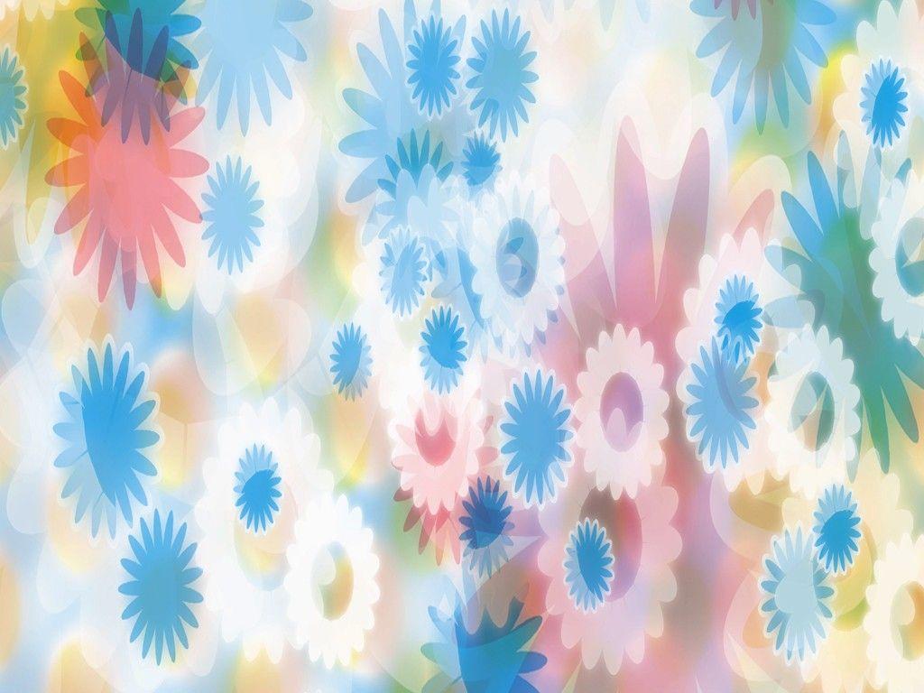 Hippie Flower Power Fabric Wallpaper and Home Decor  Spoonflower