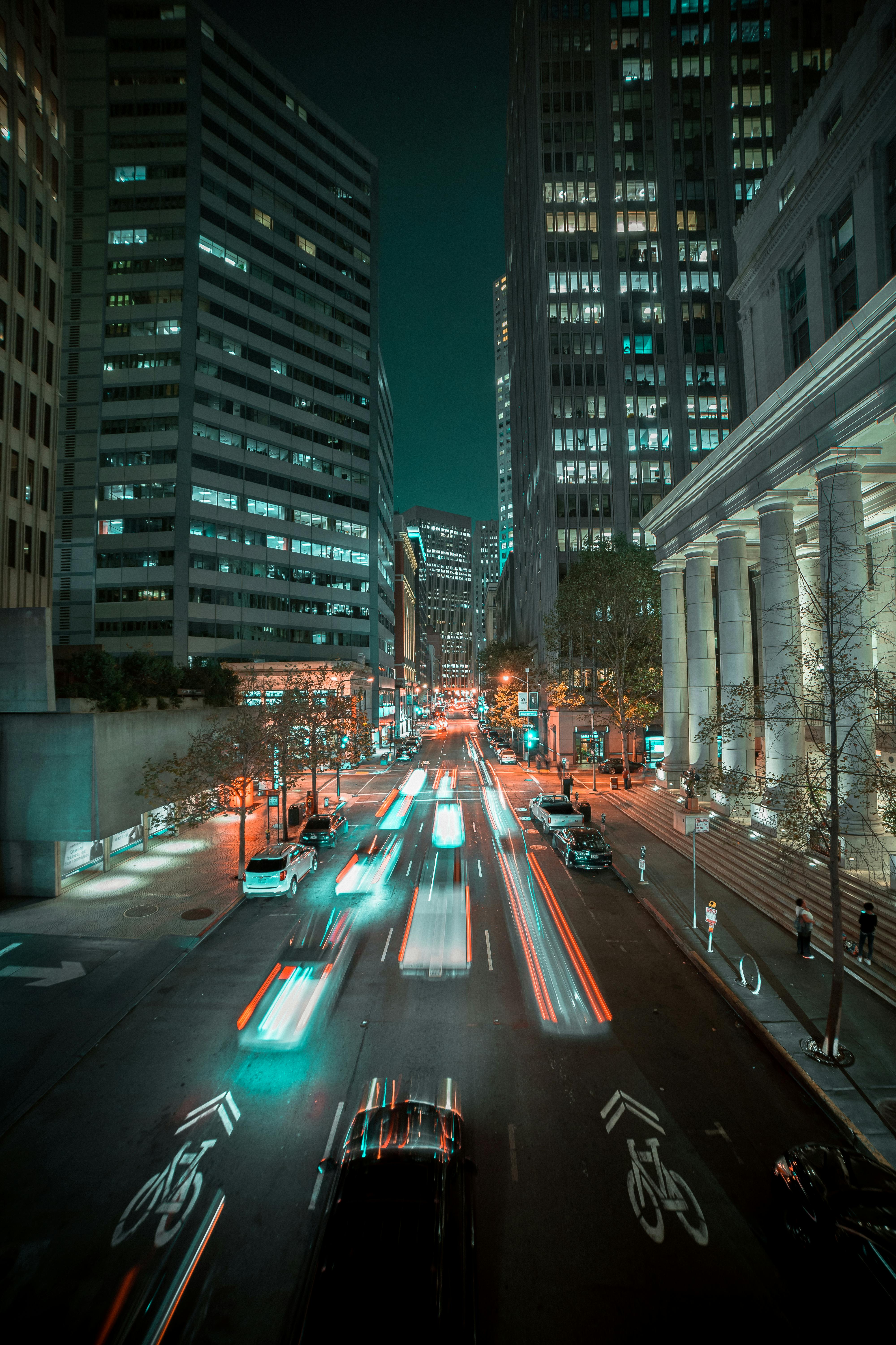 4000x6000 Cars on Road in City during Night Time · Free