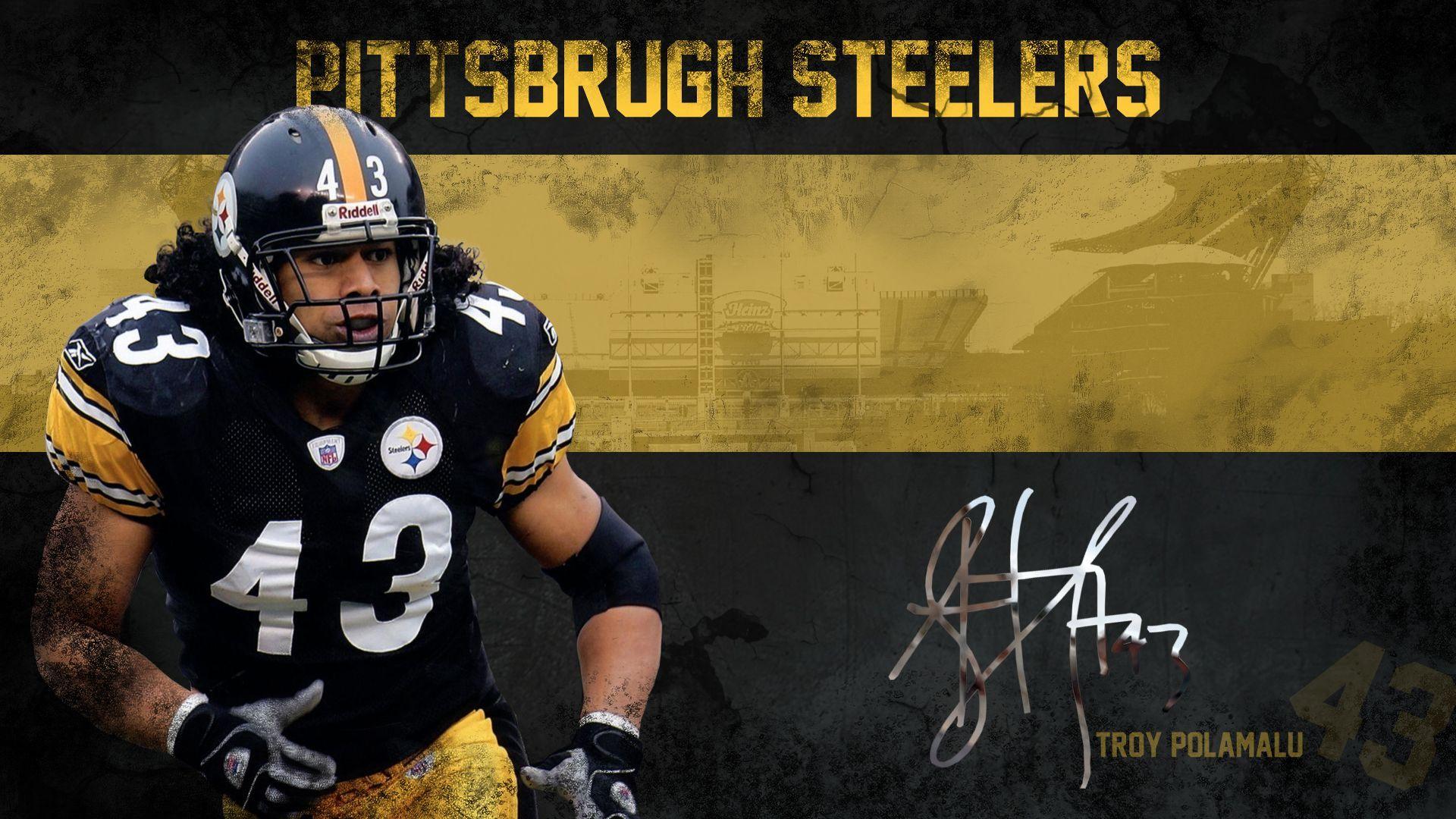 13 X 17 Troy Polamalu Pittsburgh Steelers Limited Edition Giclee Series 3