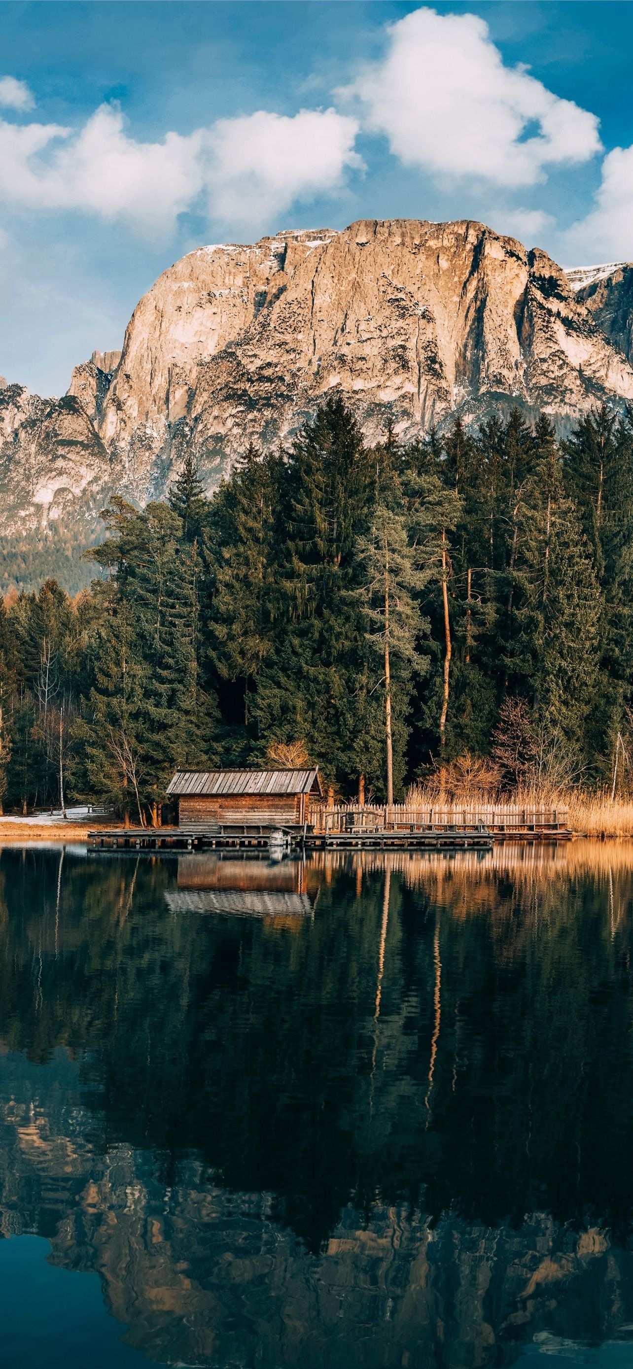 1284x2778 mountains 5k 4k 8k lake forest Nature iPhone Wallpaper Free Download
