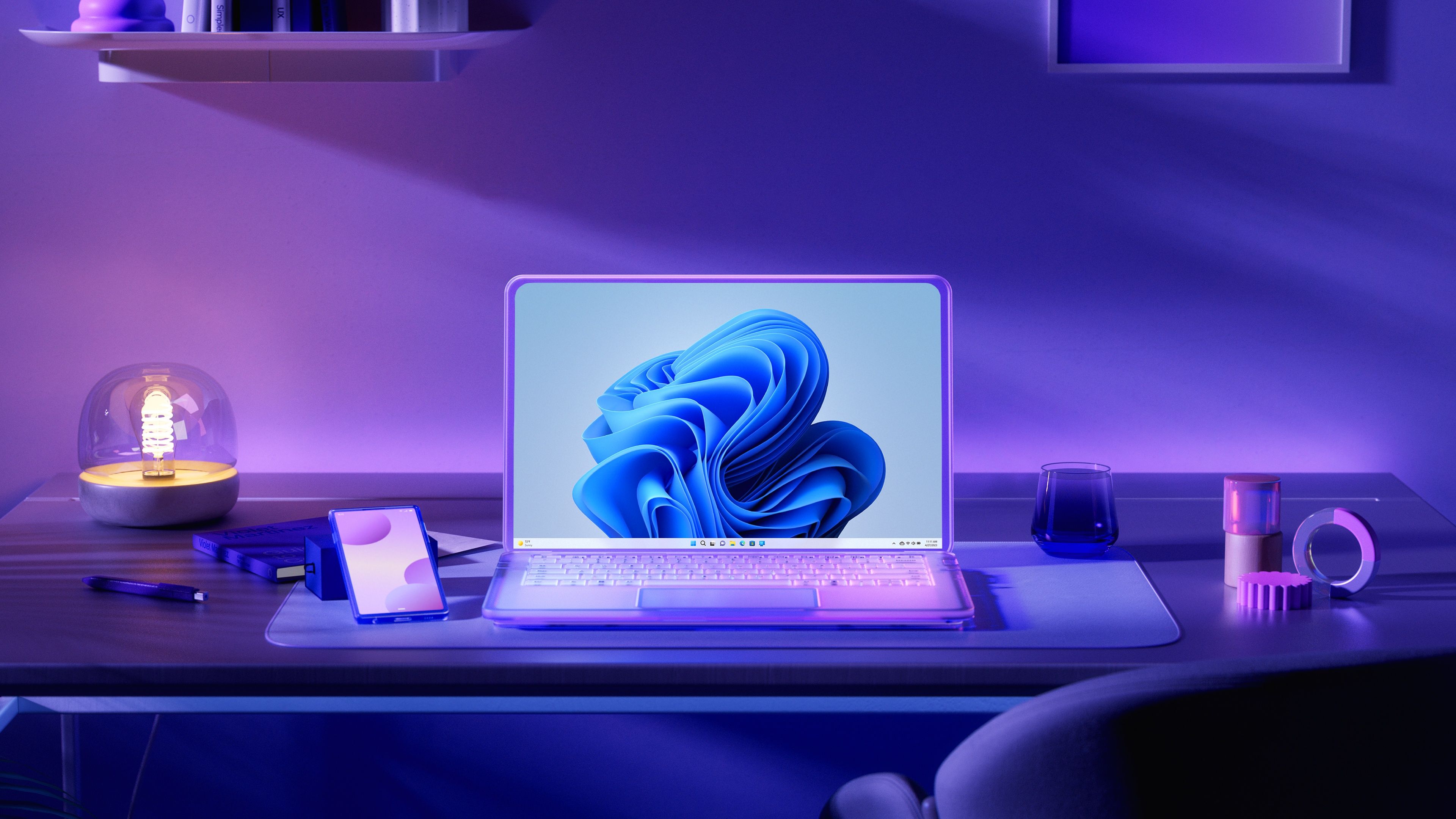 3840x2160 Cozy Wallpaper 4K, Windows WFH, Aesthetic