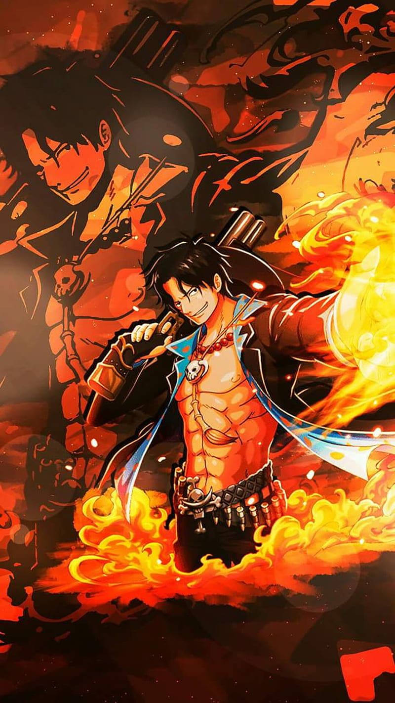 800x1422 Ace, fire fist ace, one piece, HD phone wallpaper