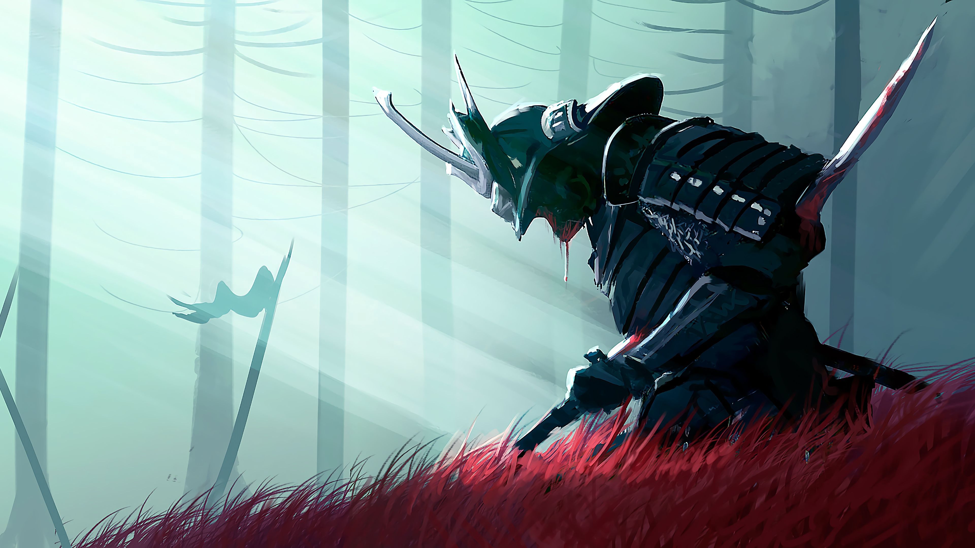 3840x2160 Samurai Wallpaper DeskK