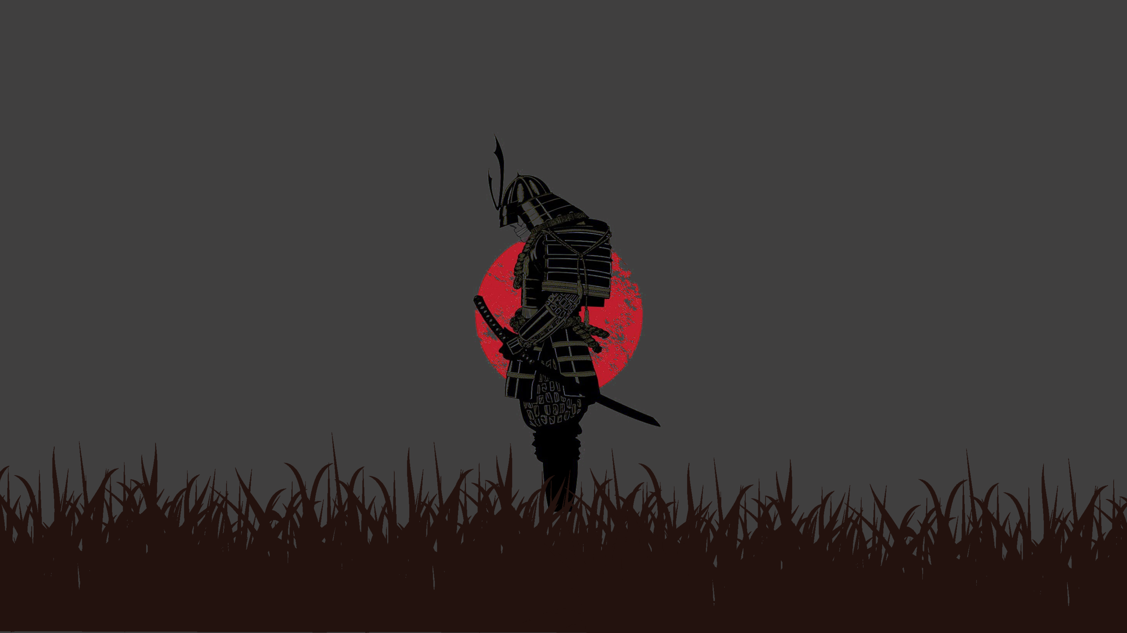 3840x2160 Minimal Samurai Wallpaper [3840 x 2160]