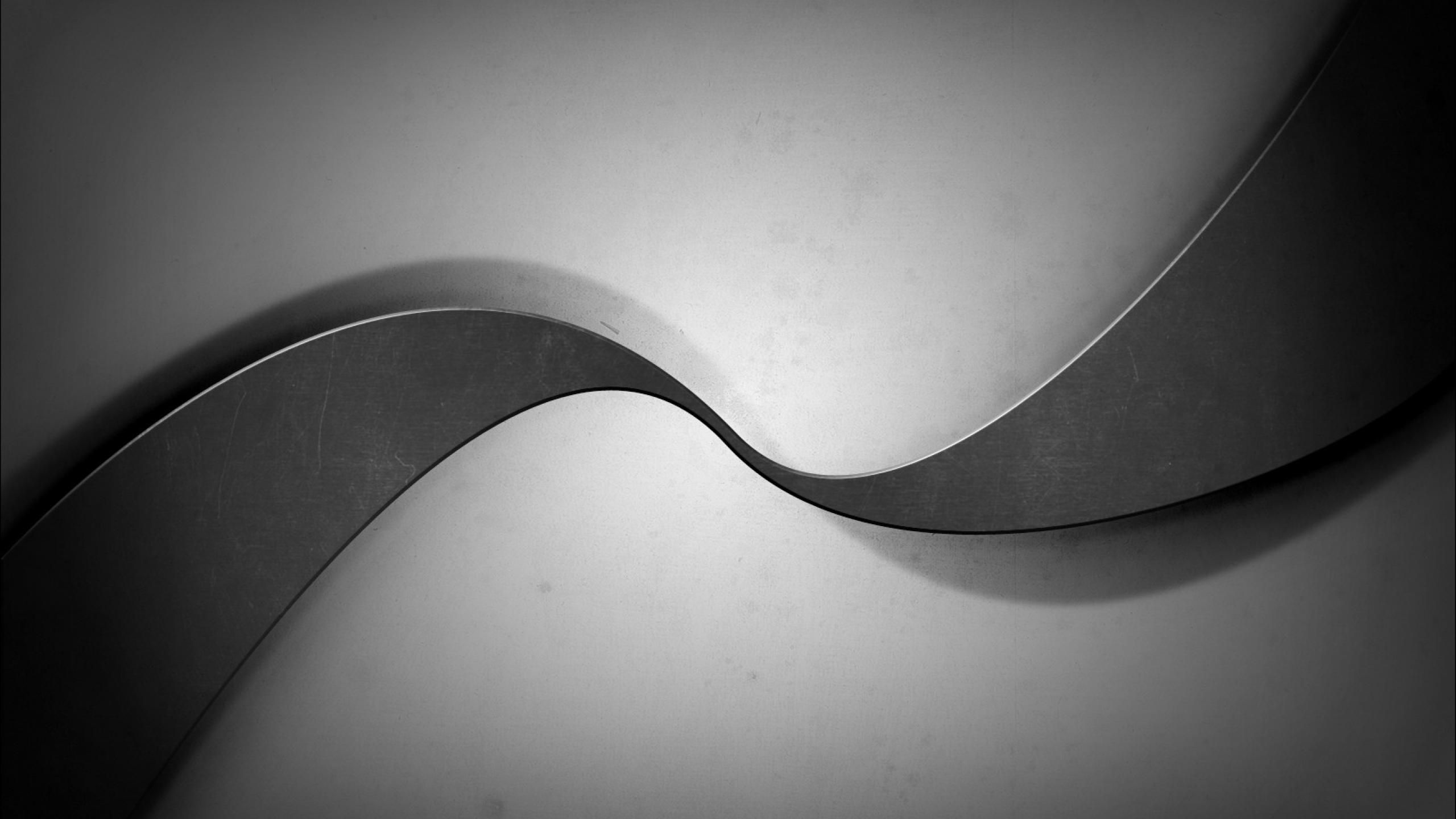 2560x1440 Wallpaper Black and White Abstract Painting, Background Free Image