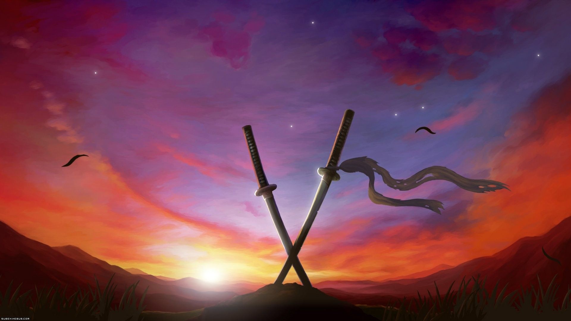 1920x1080 Samurai Sword Wallpaper