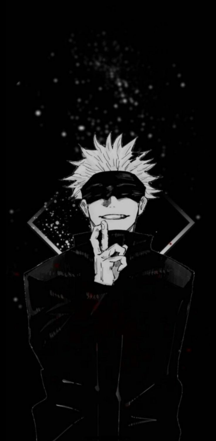 736x1501 Black And White Phone Anime Wallpaper