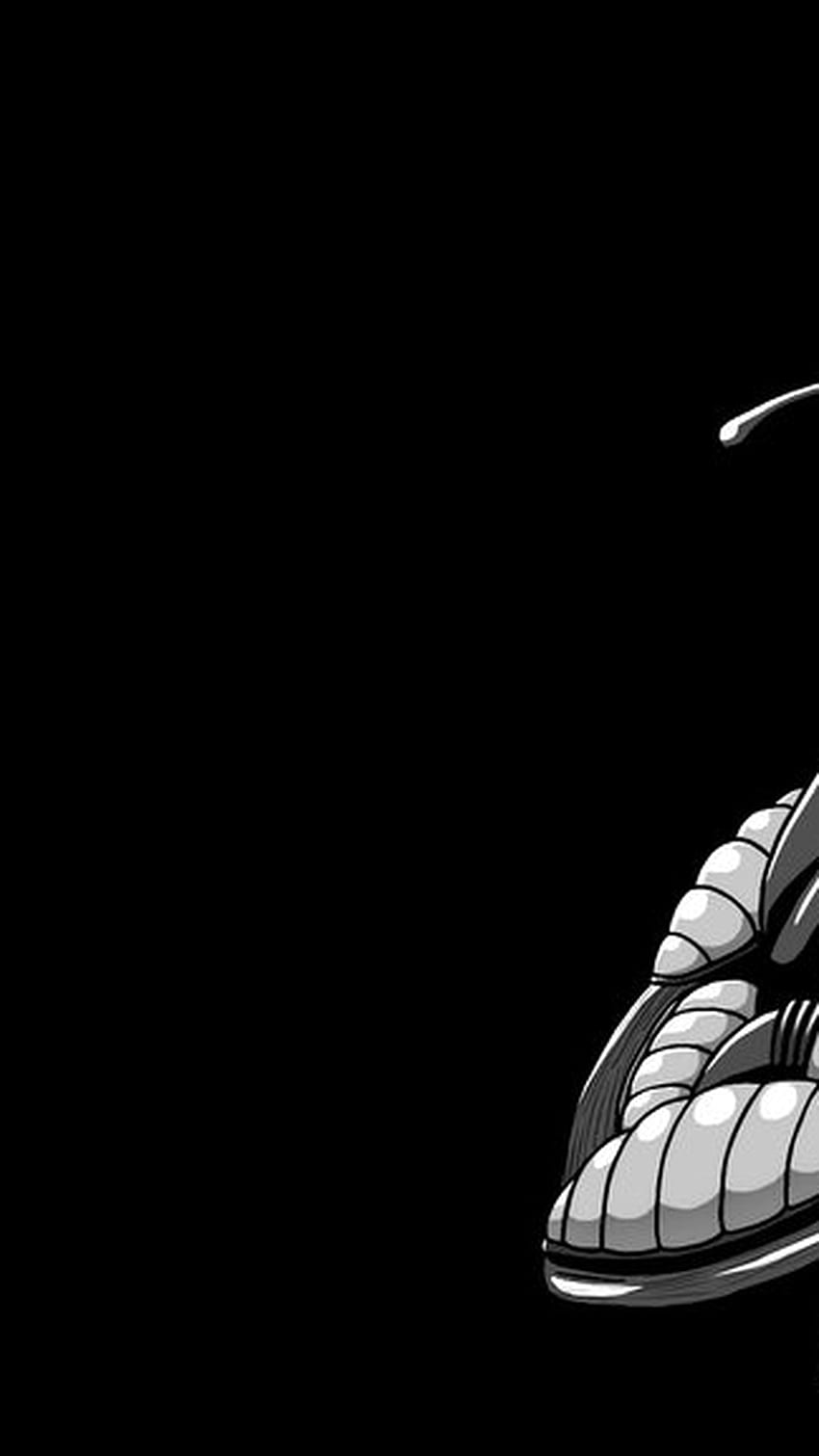 850x1511 Anime Black iPhone. Black, Black and White Anime HD phone wallpaper