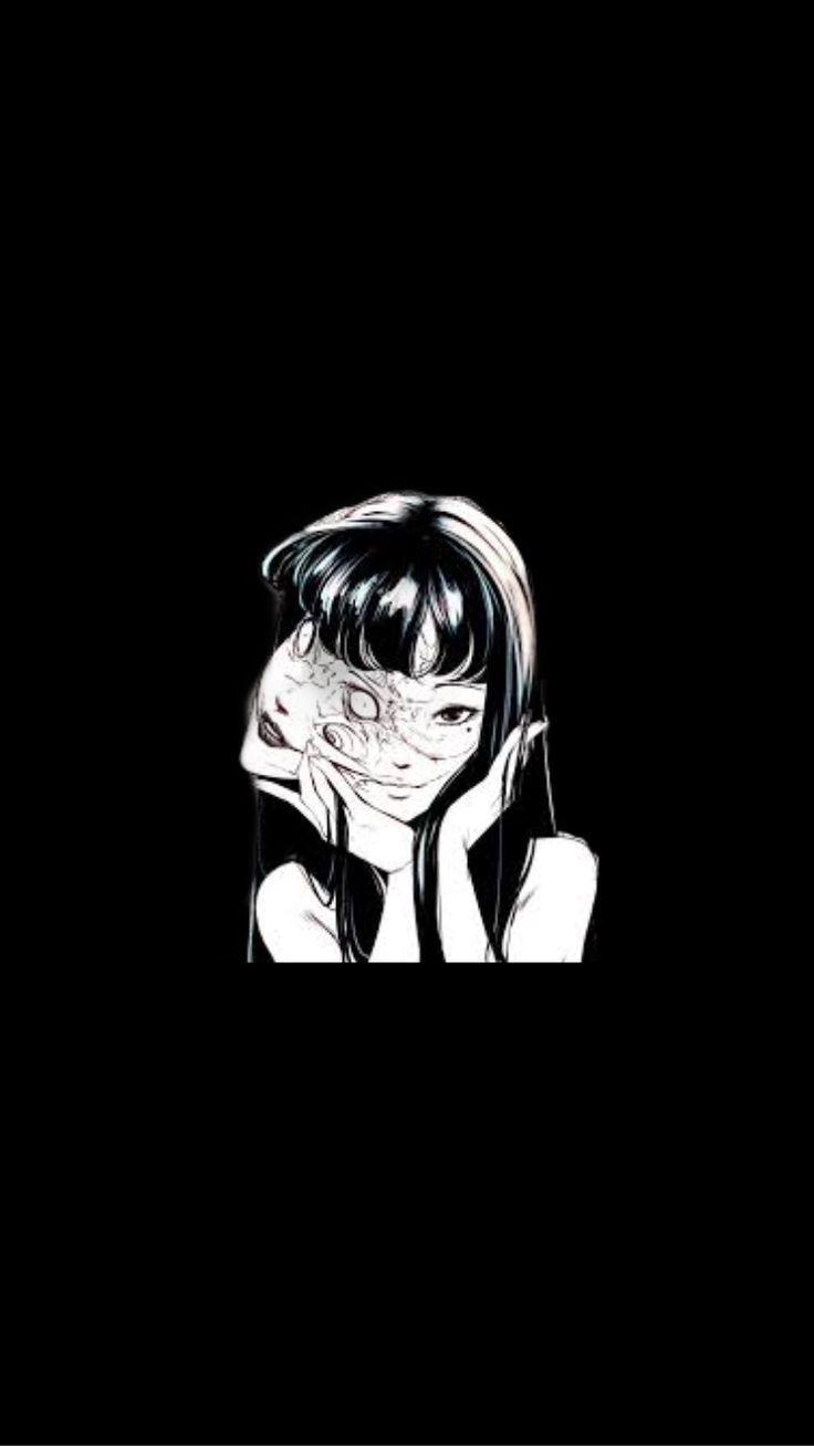 736x1308 Black And White Anime Aesthetic Wallpaper