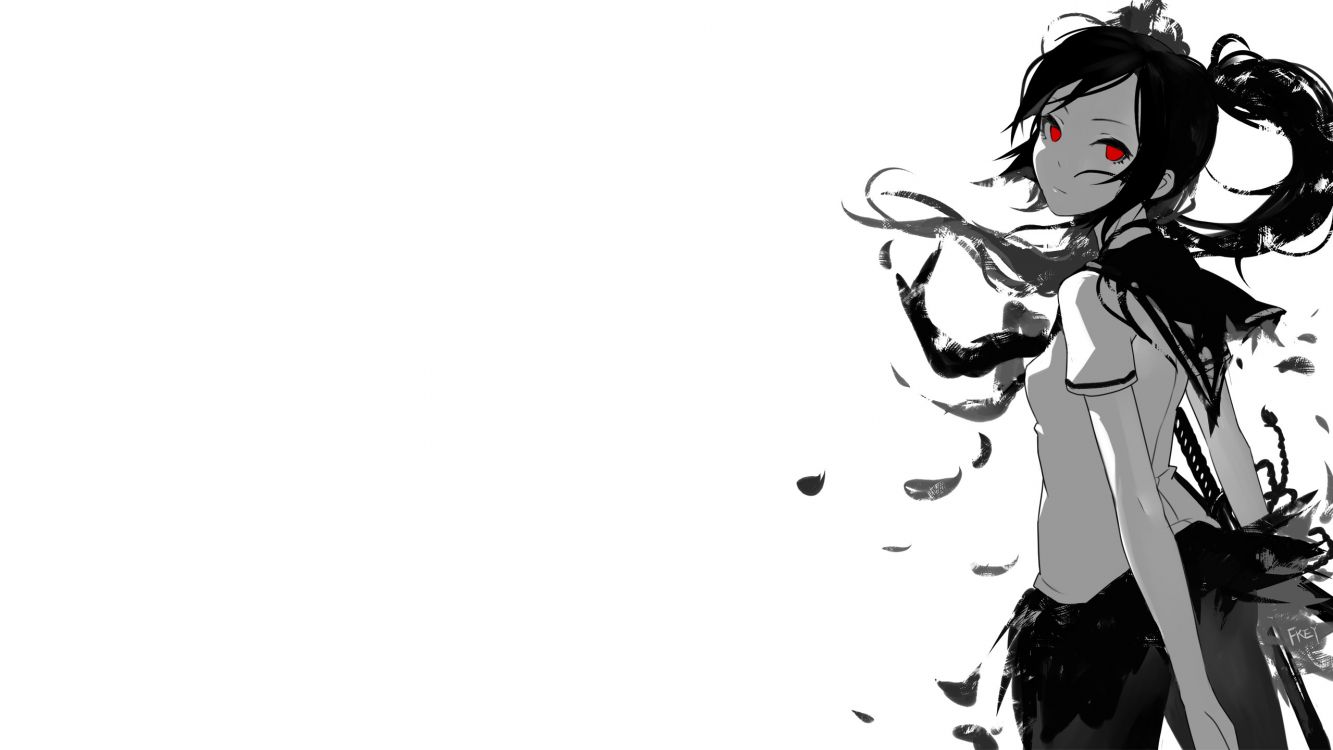 1333x750 Wallpaper Black and White Abstract Painting, Background Free Image