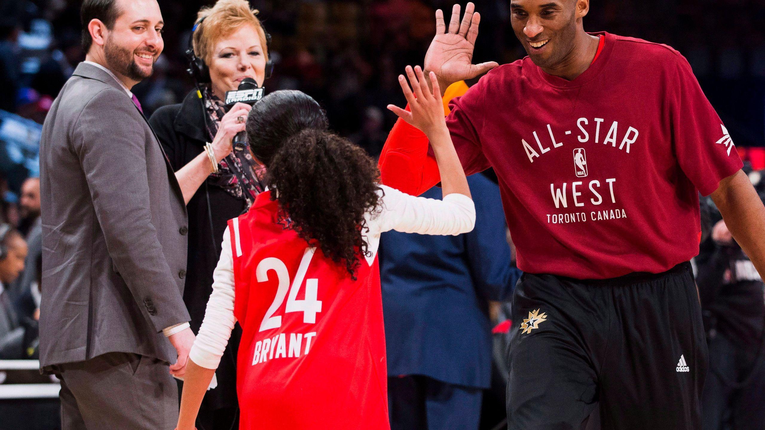 2560x1440 NBA All Stars To Wear Kobe's No. 24 And Gianna's No. 2