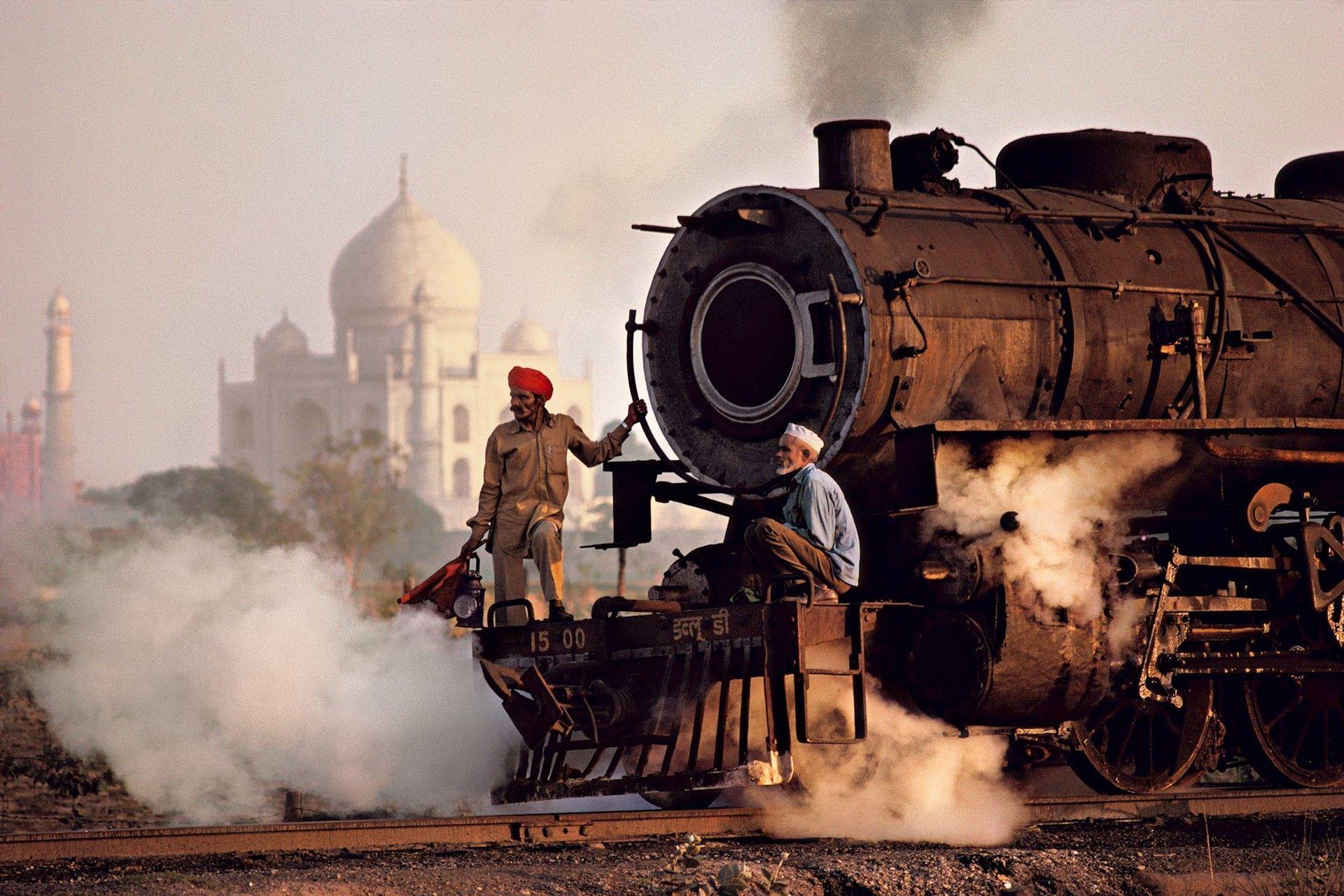 1920x1280 India Taj Mahal locomotives steam locomotives trains wallpaper