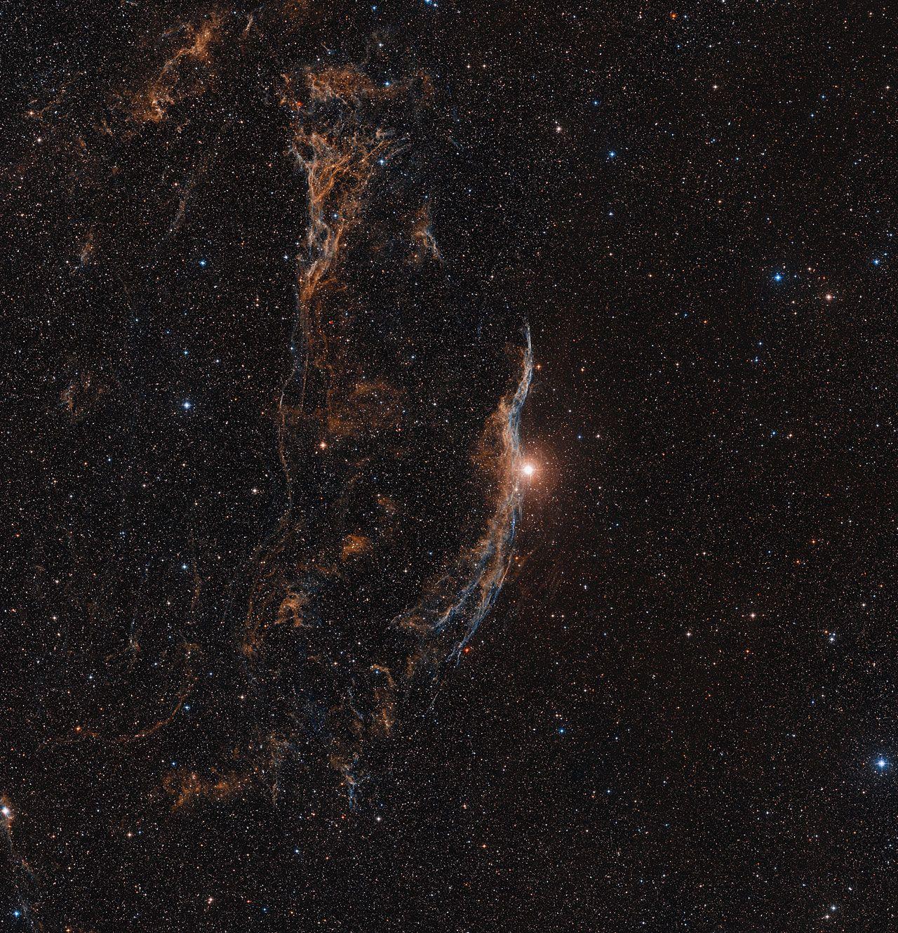 1280x1329 The Veil Nebula (ground Based View)