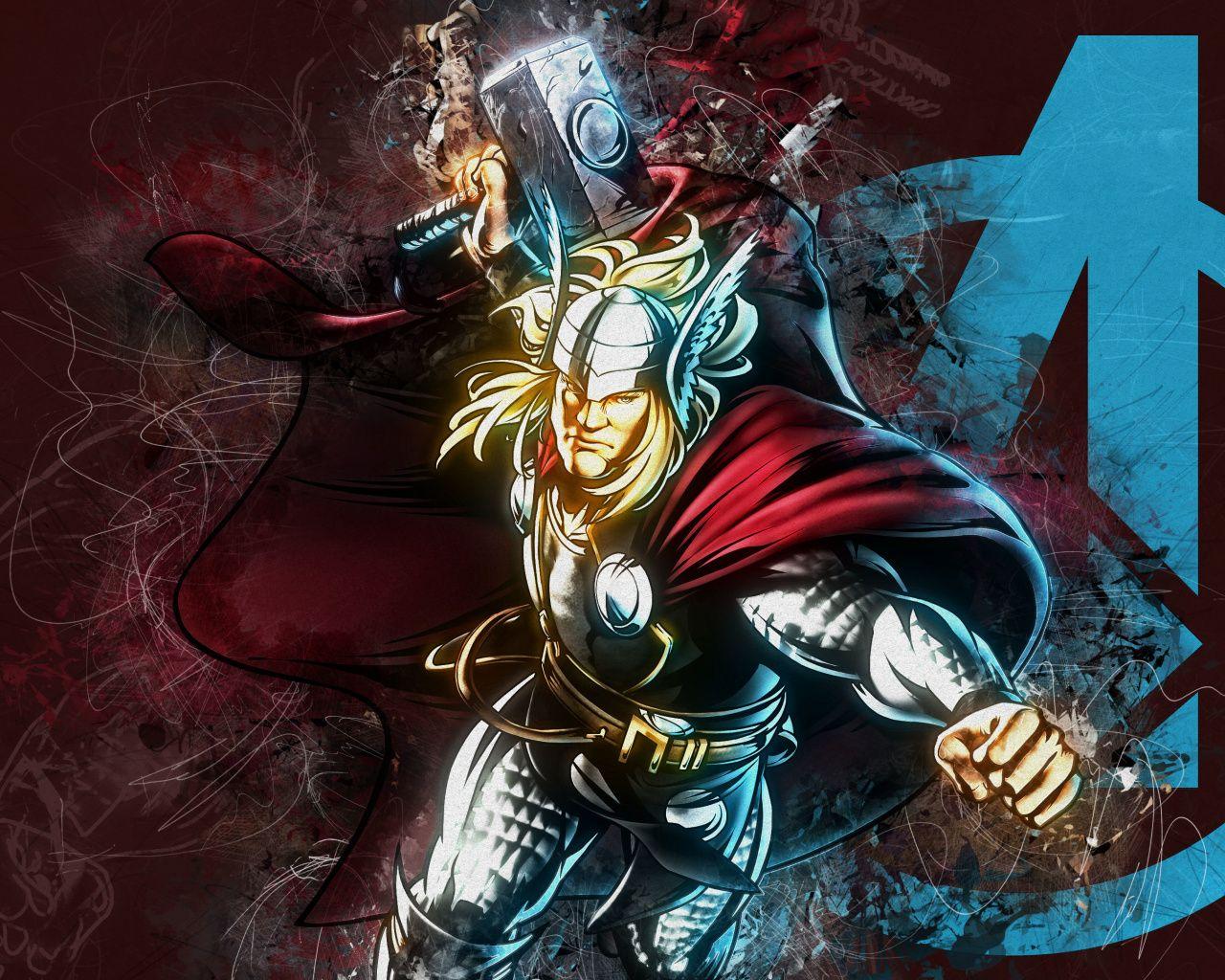 1280x1024 Download 1280x1024 wallpaper thor, god of thunder, marvel comics