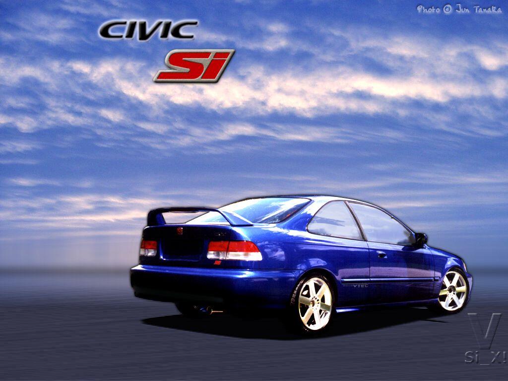 1024x768 2000 Honda Civic Si Wallpaper