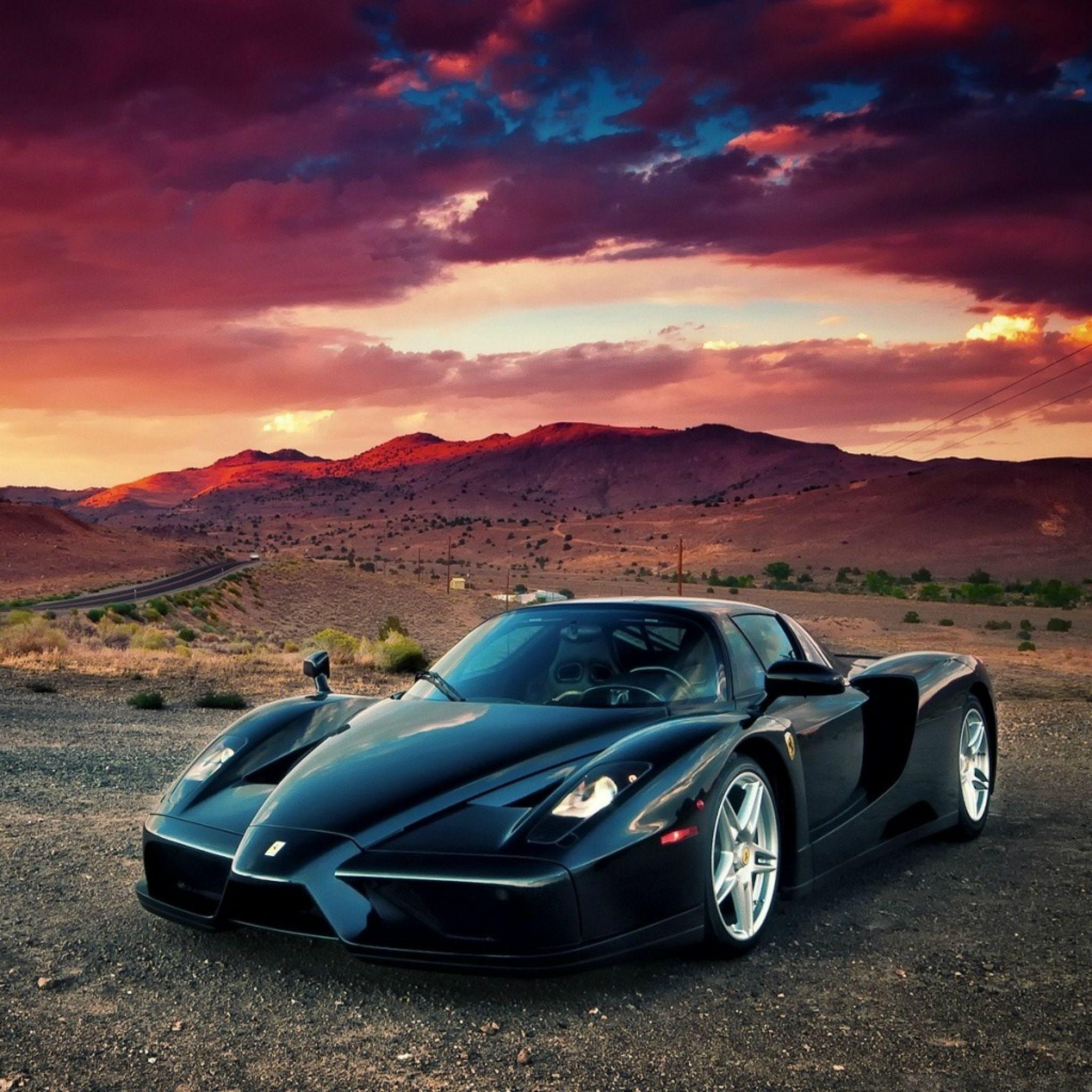 2048x2048 Super Sports Car Ferrari Enzo iPad Air Wallpaper Free Download