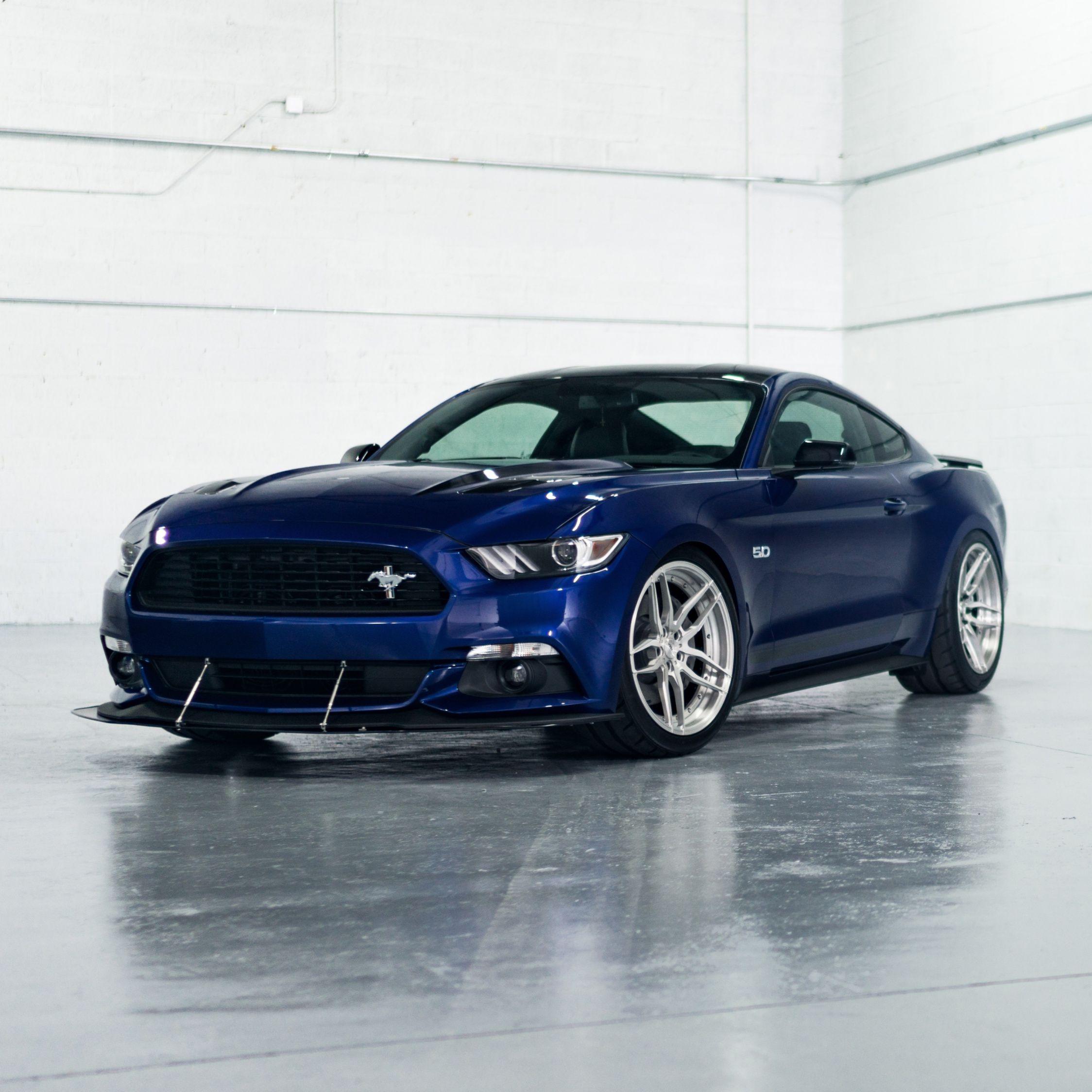 2248x2248 Download Blue, Ford Mustang, muscle car wallpaper, 2248x iPad