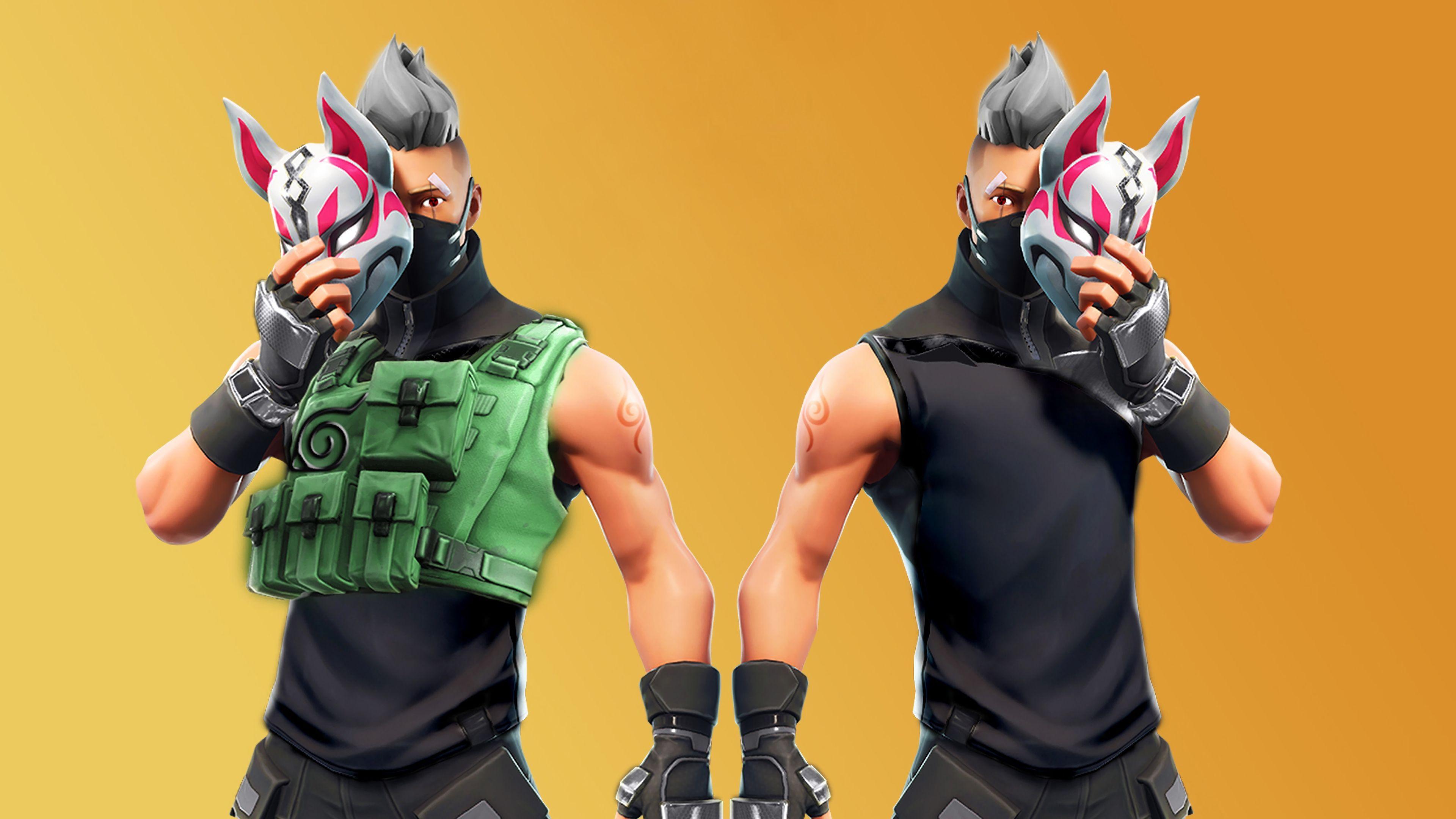 3840x2160 Kitsune Mask Fortnite Battle Royale HD Wallpaper. Fortnite, Cool background, HD wallpaper android