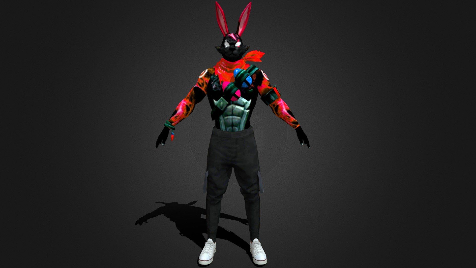 1920x1080 FREE FIRE RED BUNNY BUNDLE BY FFXN Free 3D model by FFXN [26271c2]