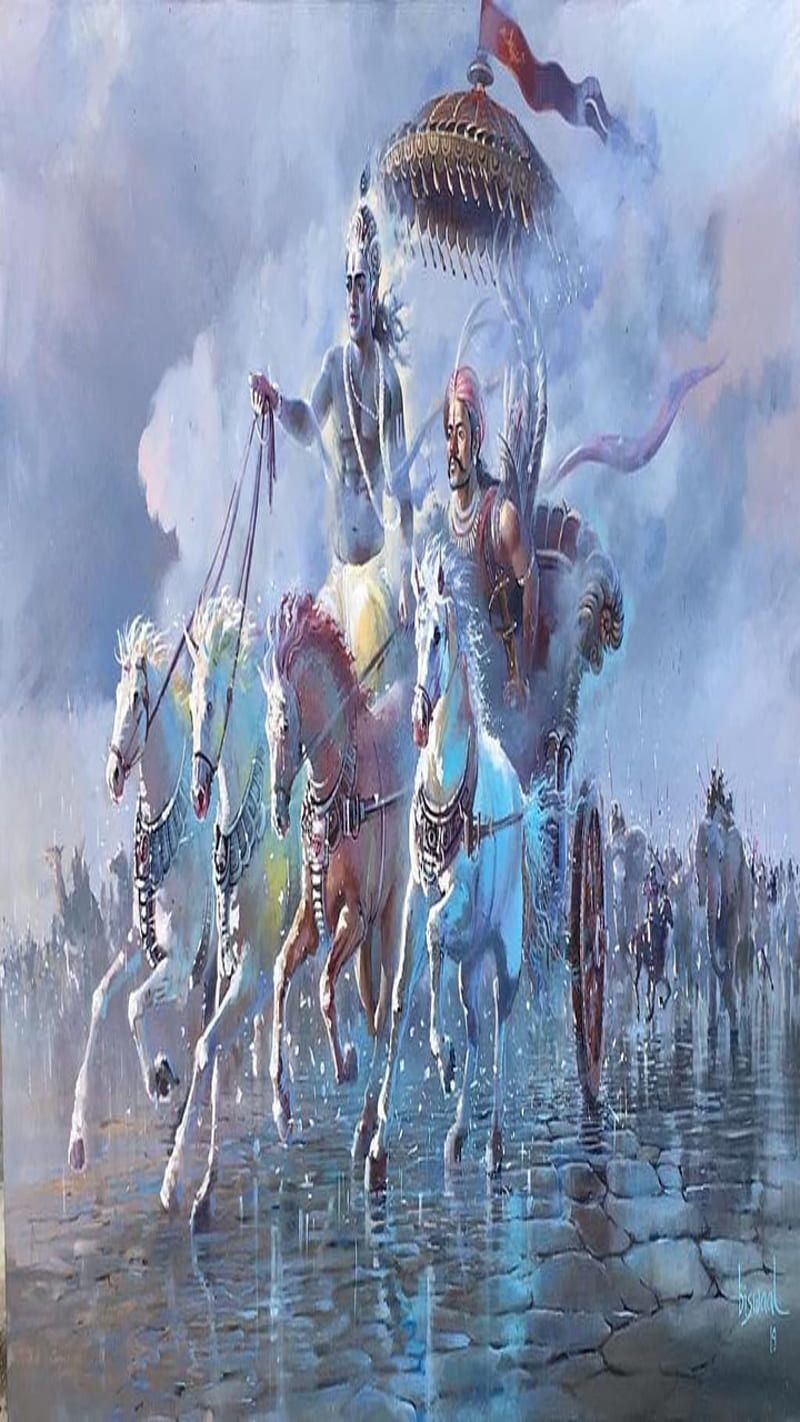 800x1422 Mahabharat, arjun, govind, keshav, krishna, madhav, parth, shree krishna, shri krishna, HD phone wallpaper