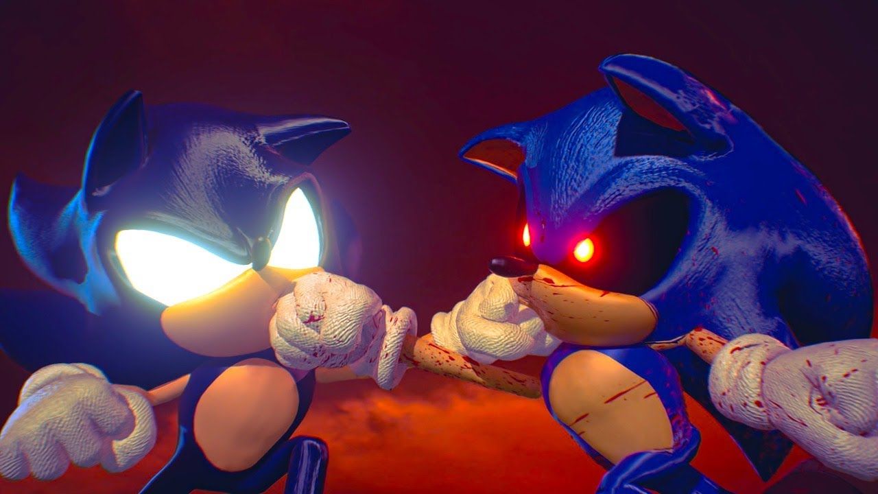1280x720 Sonic vs Sonic.EXE: 3D Animation! (Sonic The Hedgehog Cartoon Fight Animation)