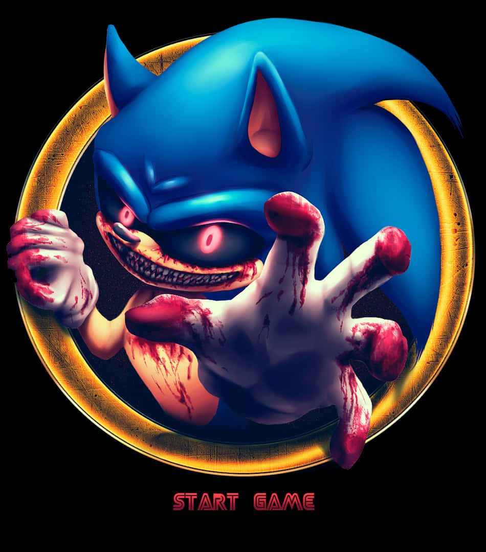 950x1080 Download Chilling Stare of Sonic.EXE Wallpaper