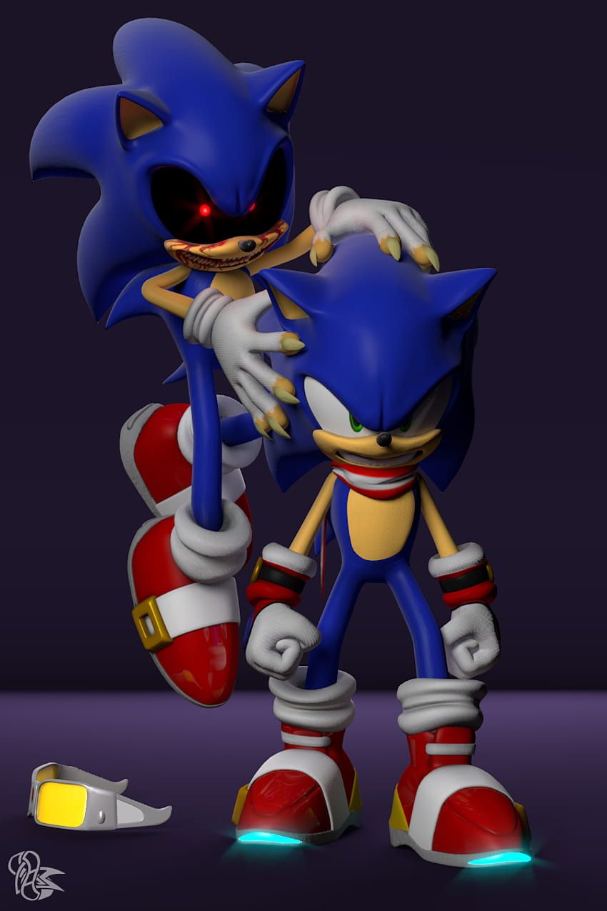 850x1275 Sonic vs sonic exe HD wallpaper