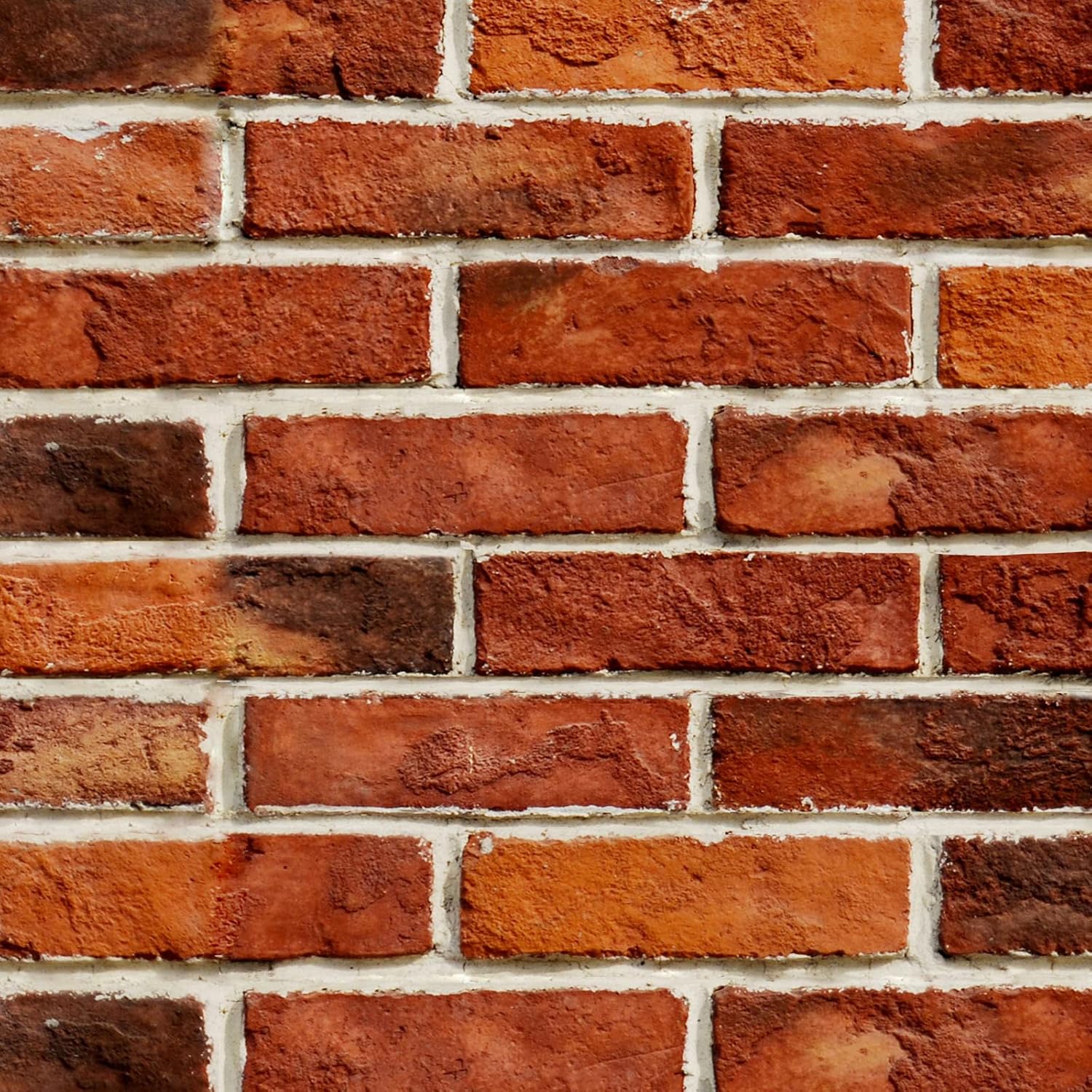1500x1500 Red Brick Wallpaper Peel and Stick 17.7 x 393.7 Faux Brick Textured Vinyl P