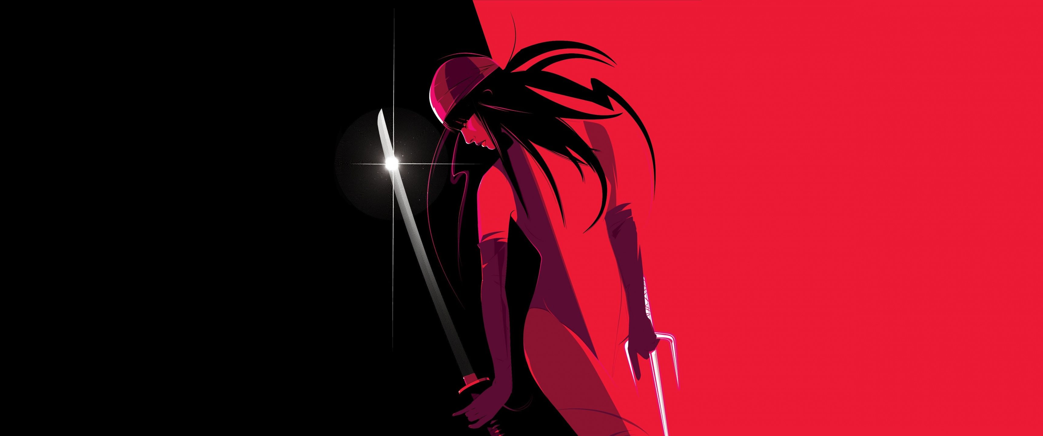 3440x1440 Elektra Wallpaper 4K, Marvel Cinematic Universe