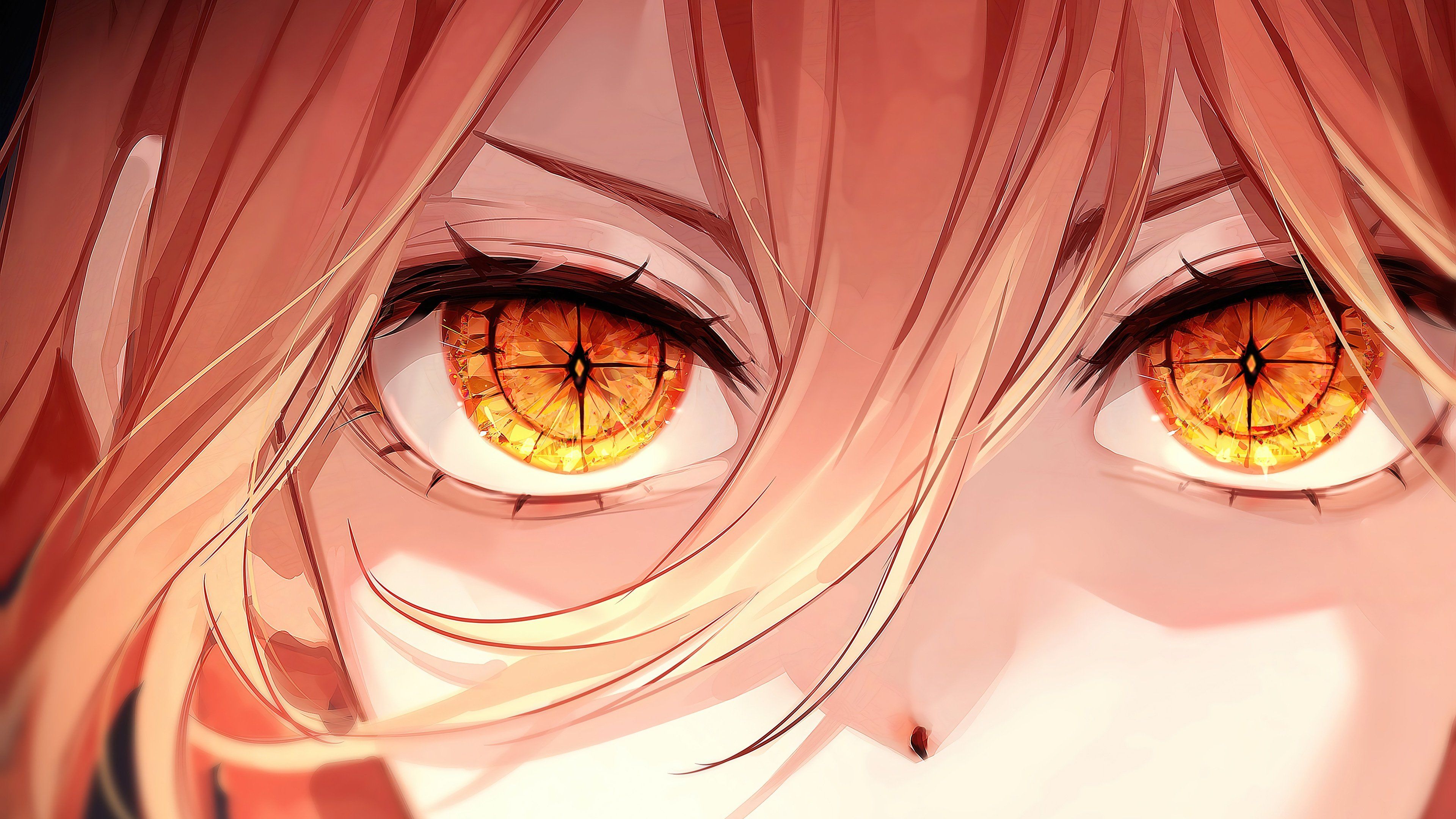 3840x2160 Chainsaw Man Power Eyes Anime Wallpaper 4k for Desktop