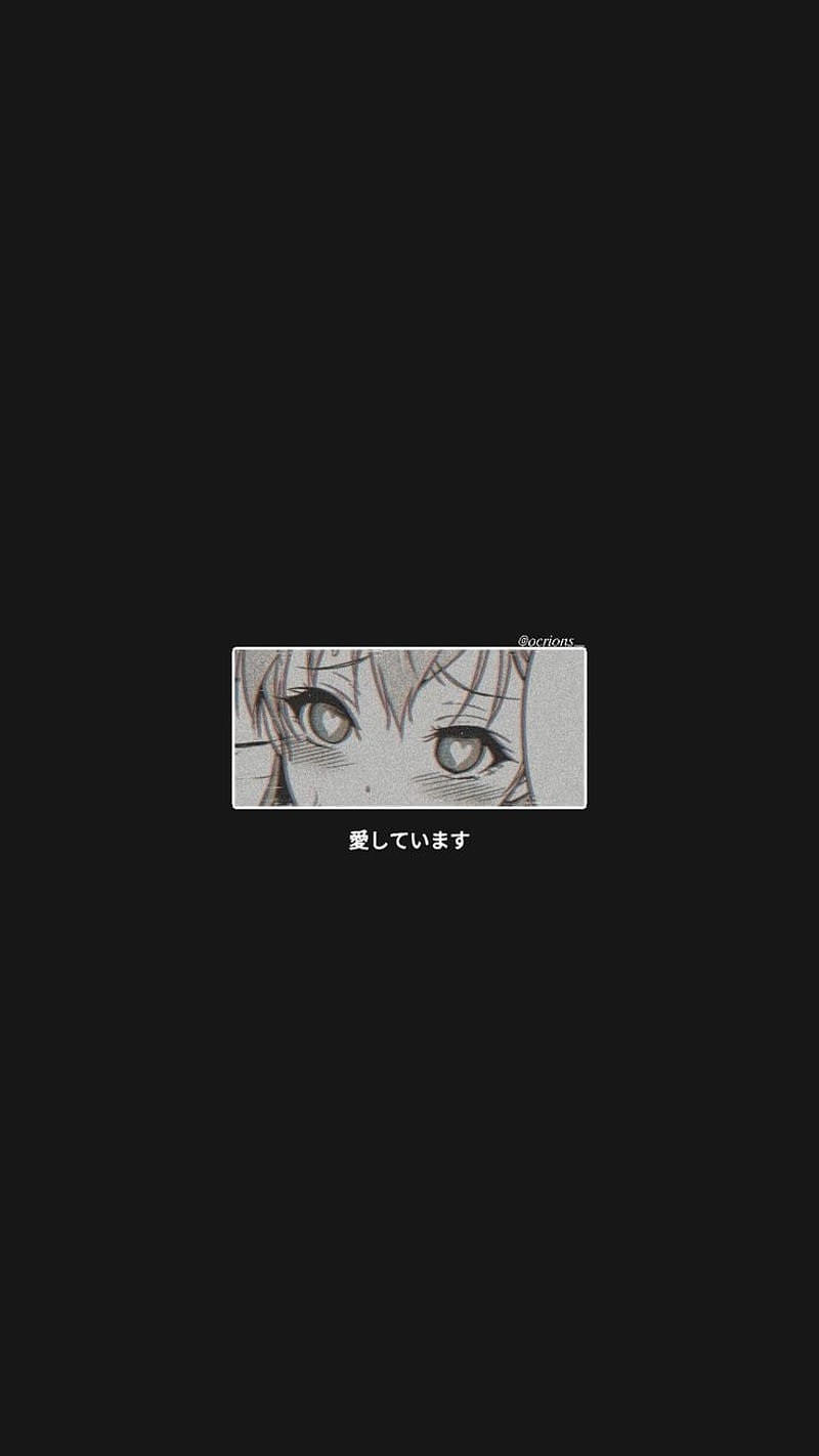 800x1422 Anime eyes, black, screen, HD phone wallpaper